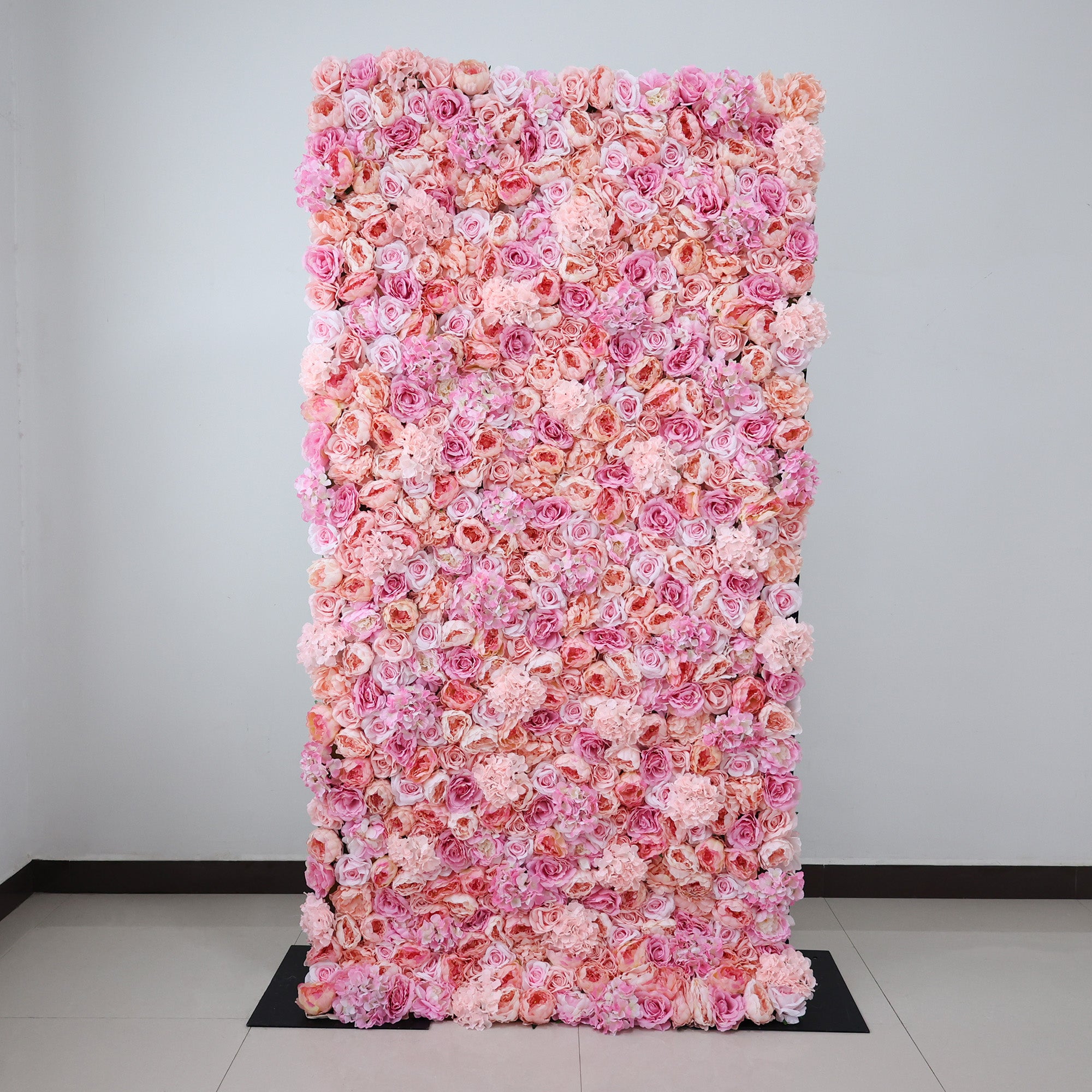 ValarFlower Blush & Peach Floral Extravaganza Wall: A Romantic, Dreamy Masterpiece for Enchanting Celebrations VF-548