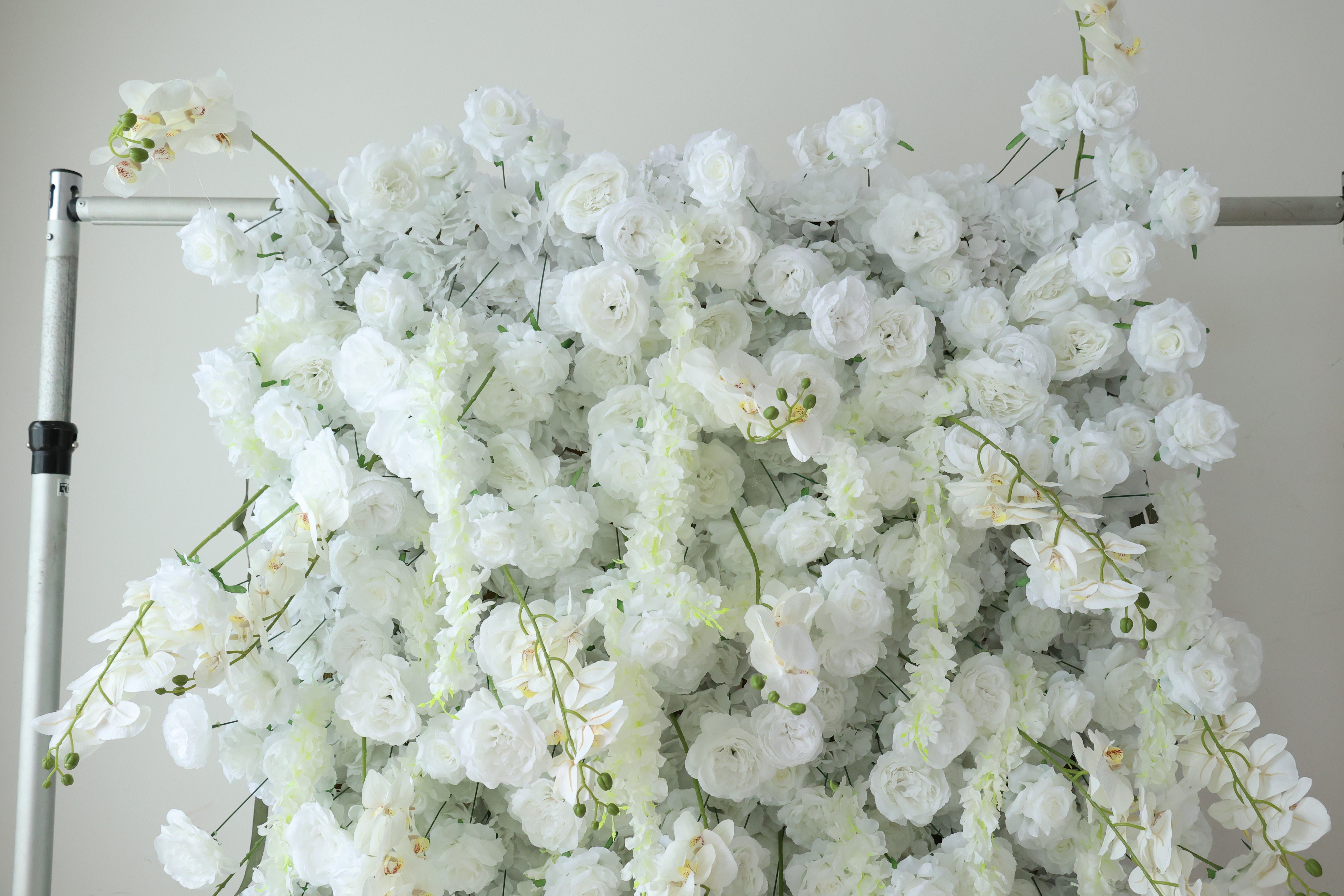 Valar Flower Roll Up Stoff Künstliche Blumenwand Hochzeitshintergrund, florale Partydekoration, Eventfotografie-VF-374 