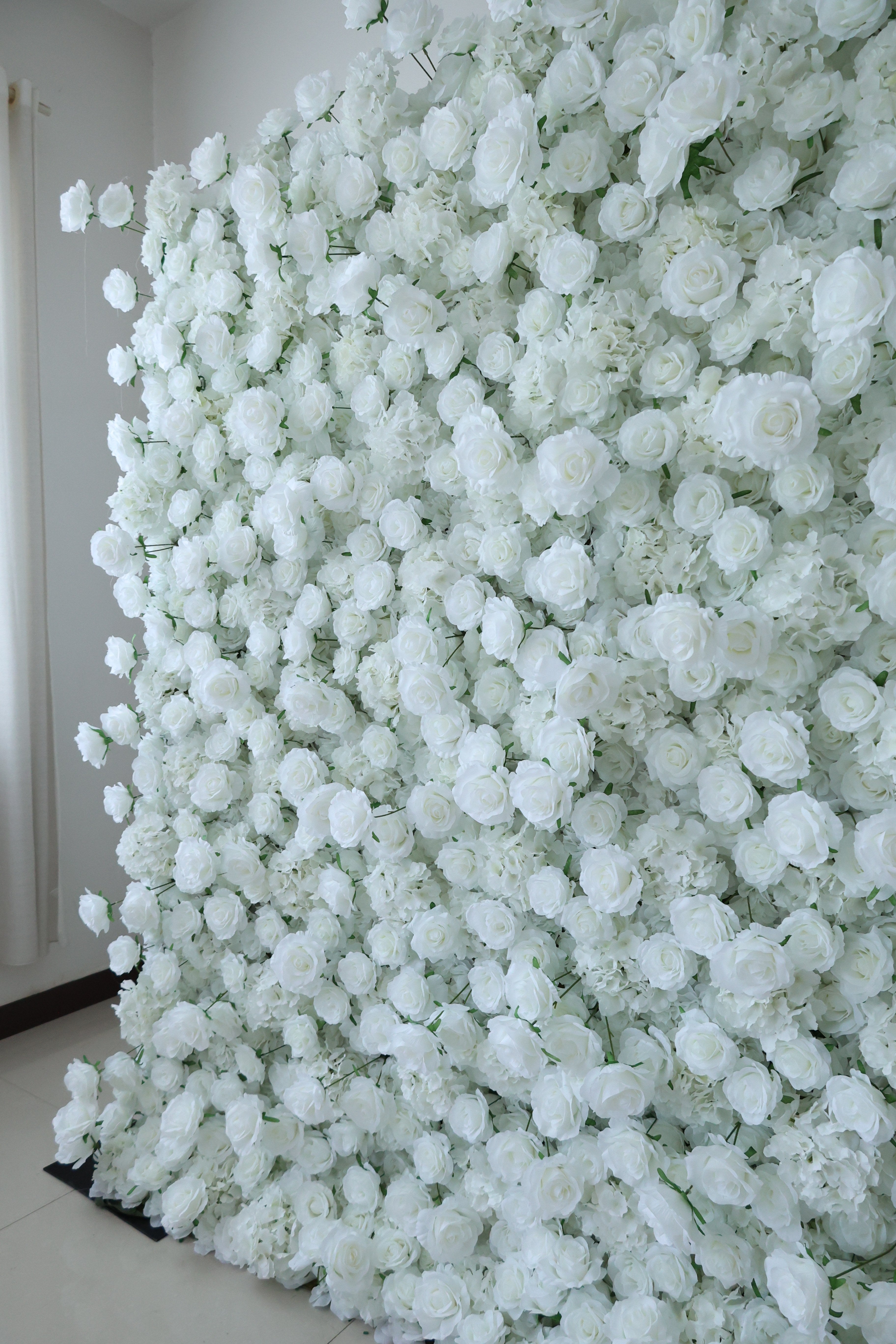 Valar Flower Roll Up Fabric Artificial Vivid Green Grass Wall Wedding Backdrop, Decoración Floral para Fiesta, Fotografía de Eventos-VF-426