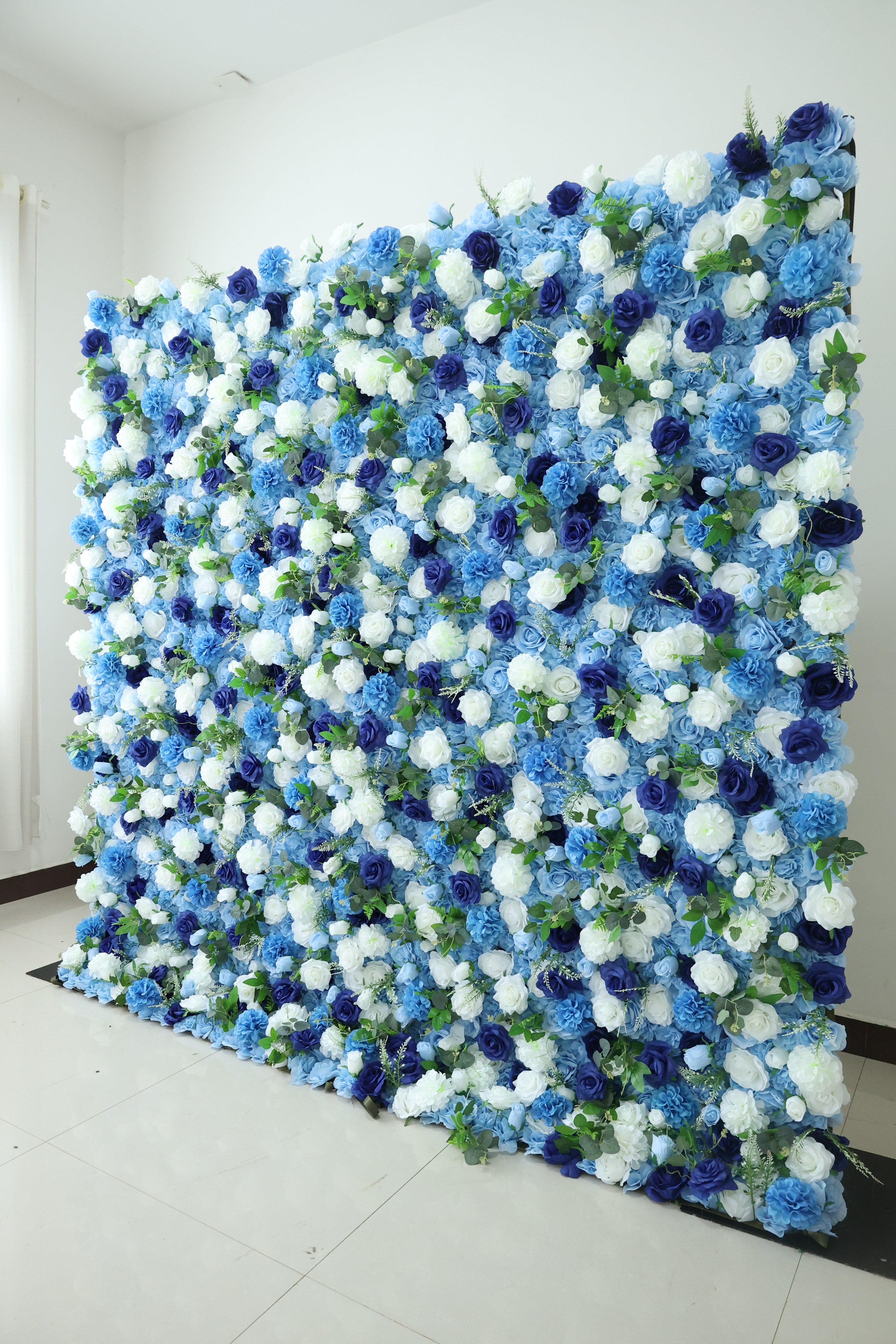 Valar Flower Roll Up Stoff, künstliches, leuchtend grünes Gras, Wand, Hochzeitskulisse, florale Partydekoration, Eventfotografie-VF-426 