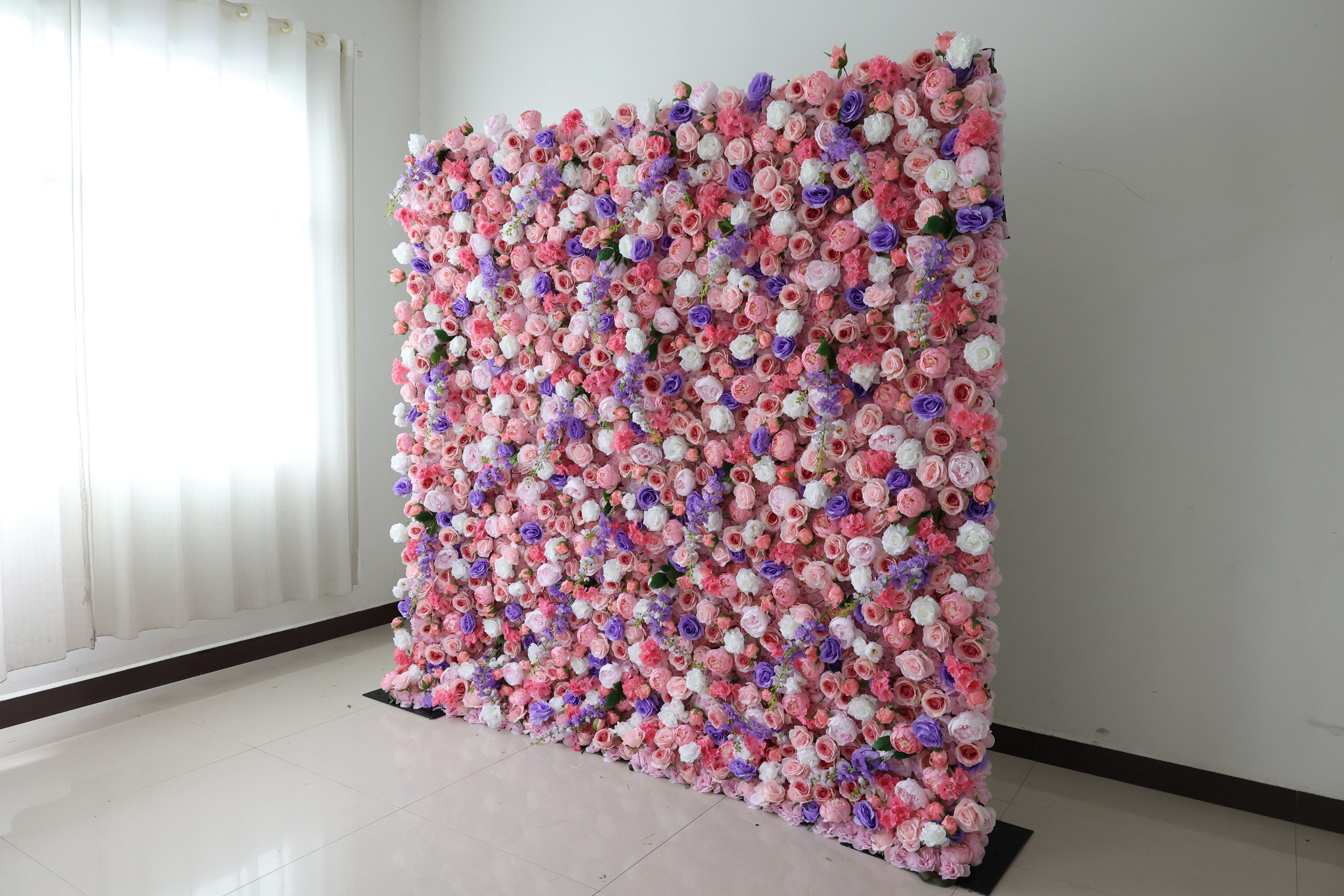 Valar Flower Roll Up Stoff, künstliches, leuchtend grünes Gras, Wand, Hochzeitskulisse, florale Partydekoration, Eventfotografie-VF-426 