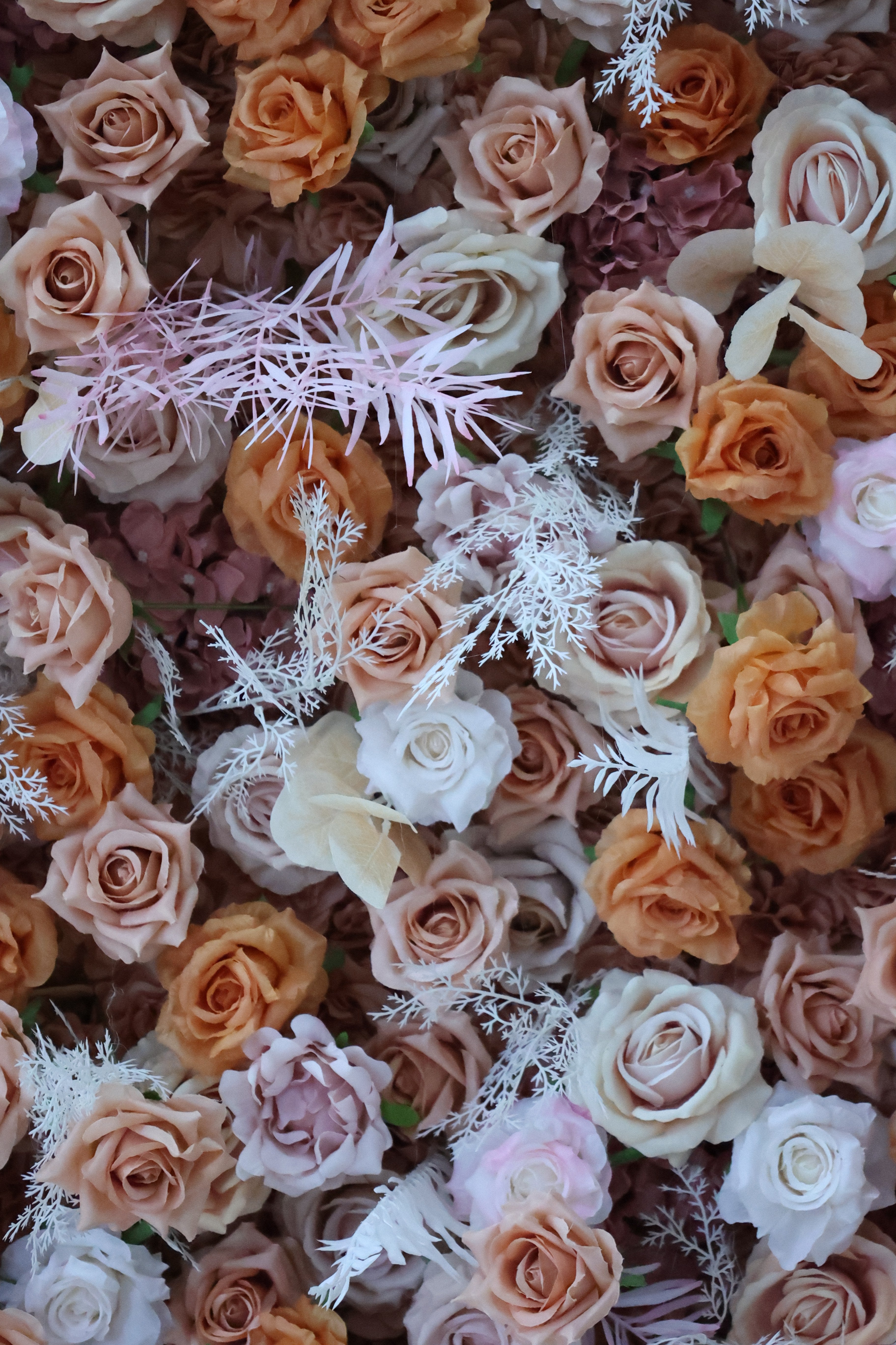 Valar Flower Roll Up Fabric Artificial Flower Wall Wedding Backdrop, Decoración Floral para Fiestas, Fotografía de Eventos-VF-374