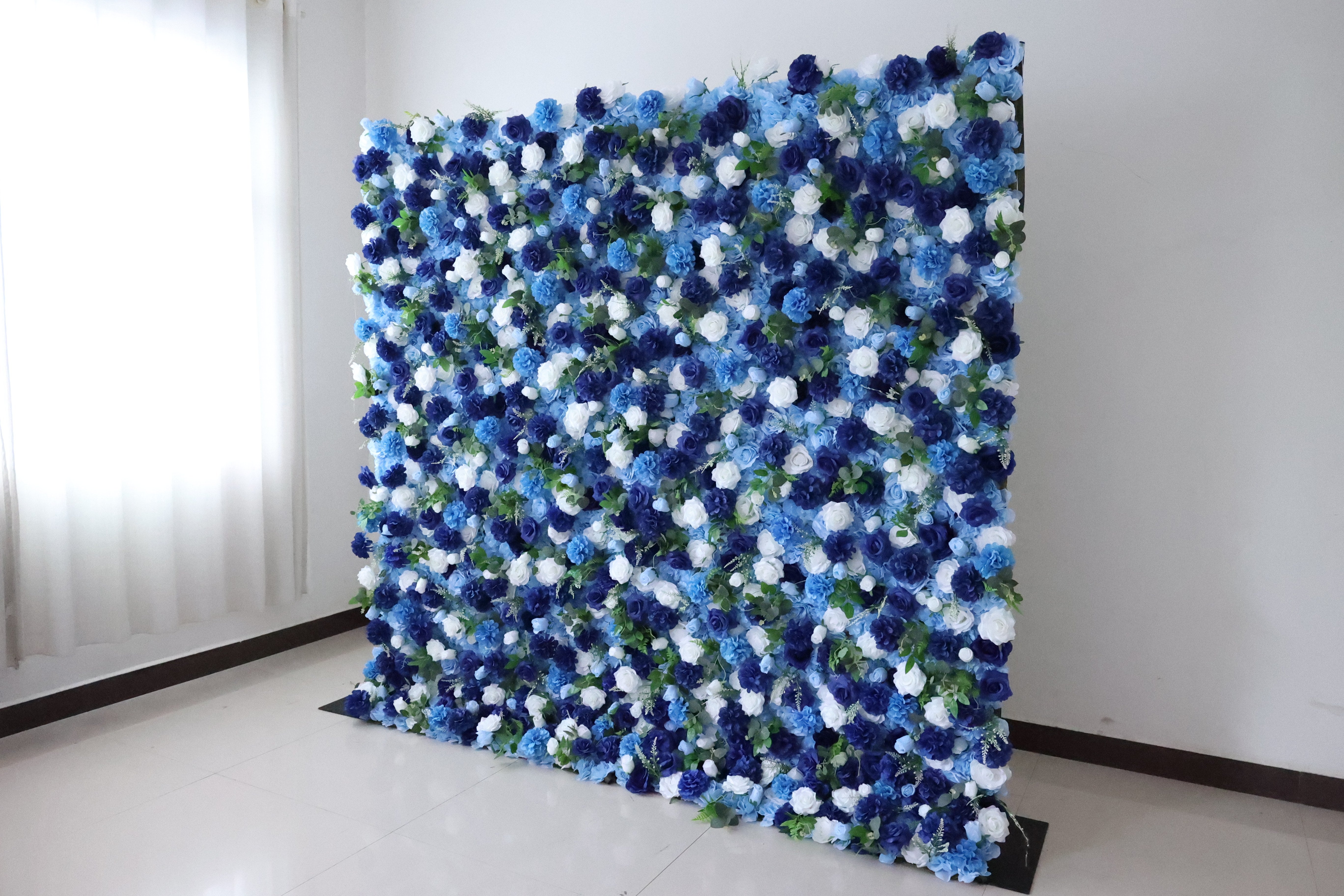 Valar Flower Roll Up Fabric Artificial Vivid Green Grass Wall Wedding Backdrop, Decoración Floral para Fiesta, Fotografía de Eventos-VF-426