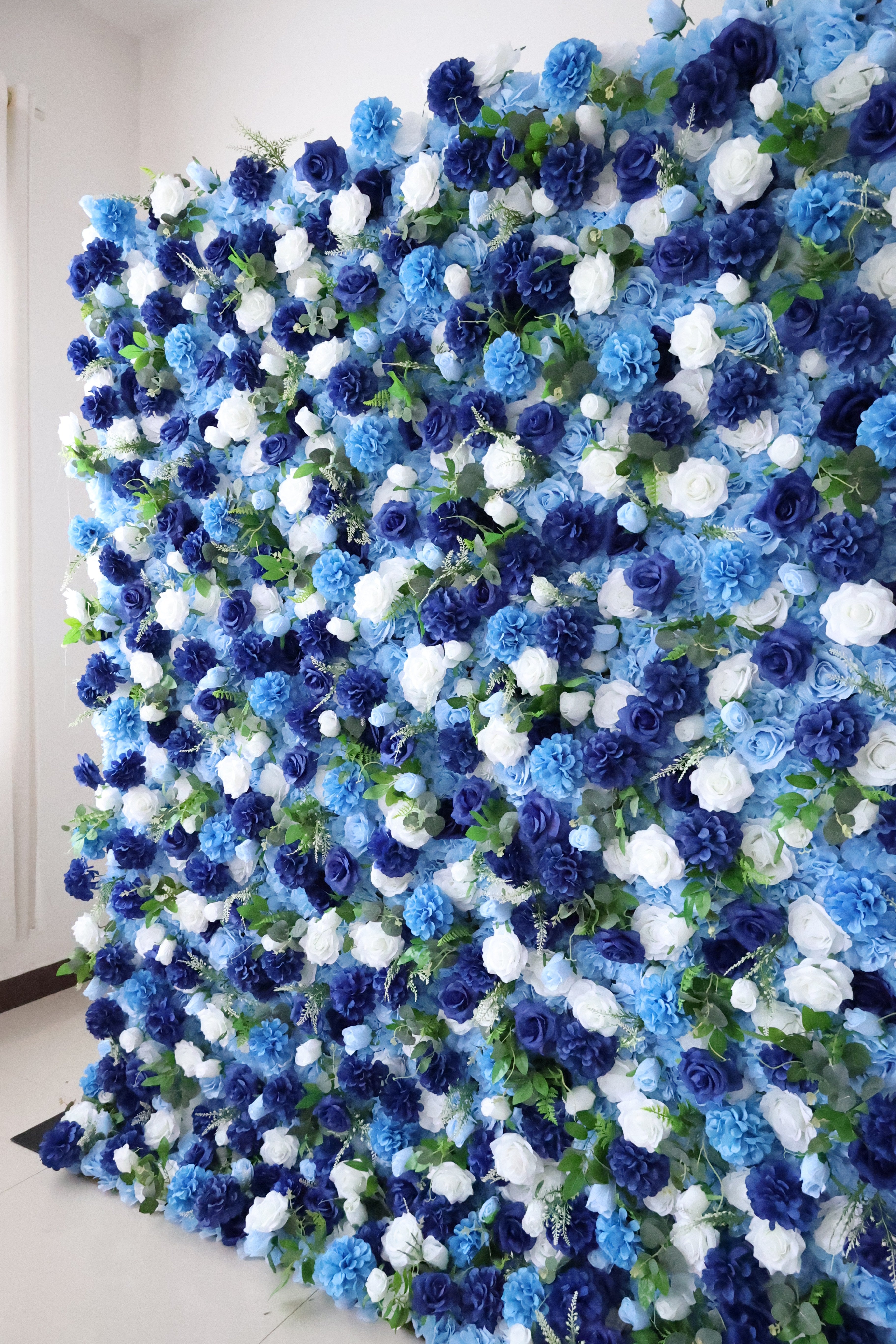 Valar Flower Roll Up Fabric Artificial Vivid Green Grass Wall Wedding Backdrop, Decoración Floral para Fiesta, Fotografía de Eventos-VF-426