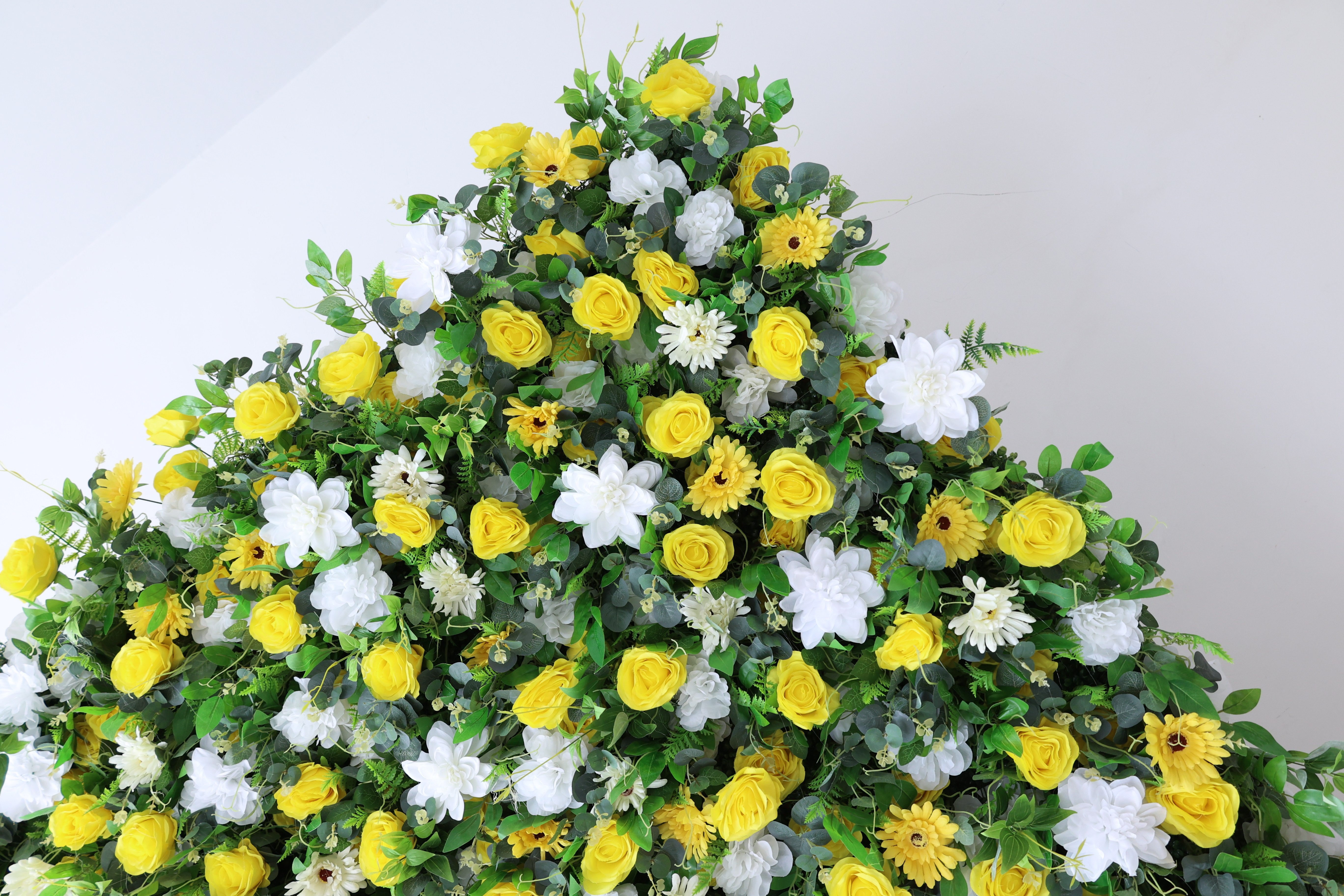 Valar Flower Roll Up Stoff, künstliches, leuchtend grünes Gras, Wand, Hochzeitskulisse, florale Partydekoration, Eventfotografie-VF-426 
