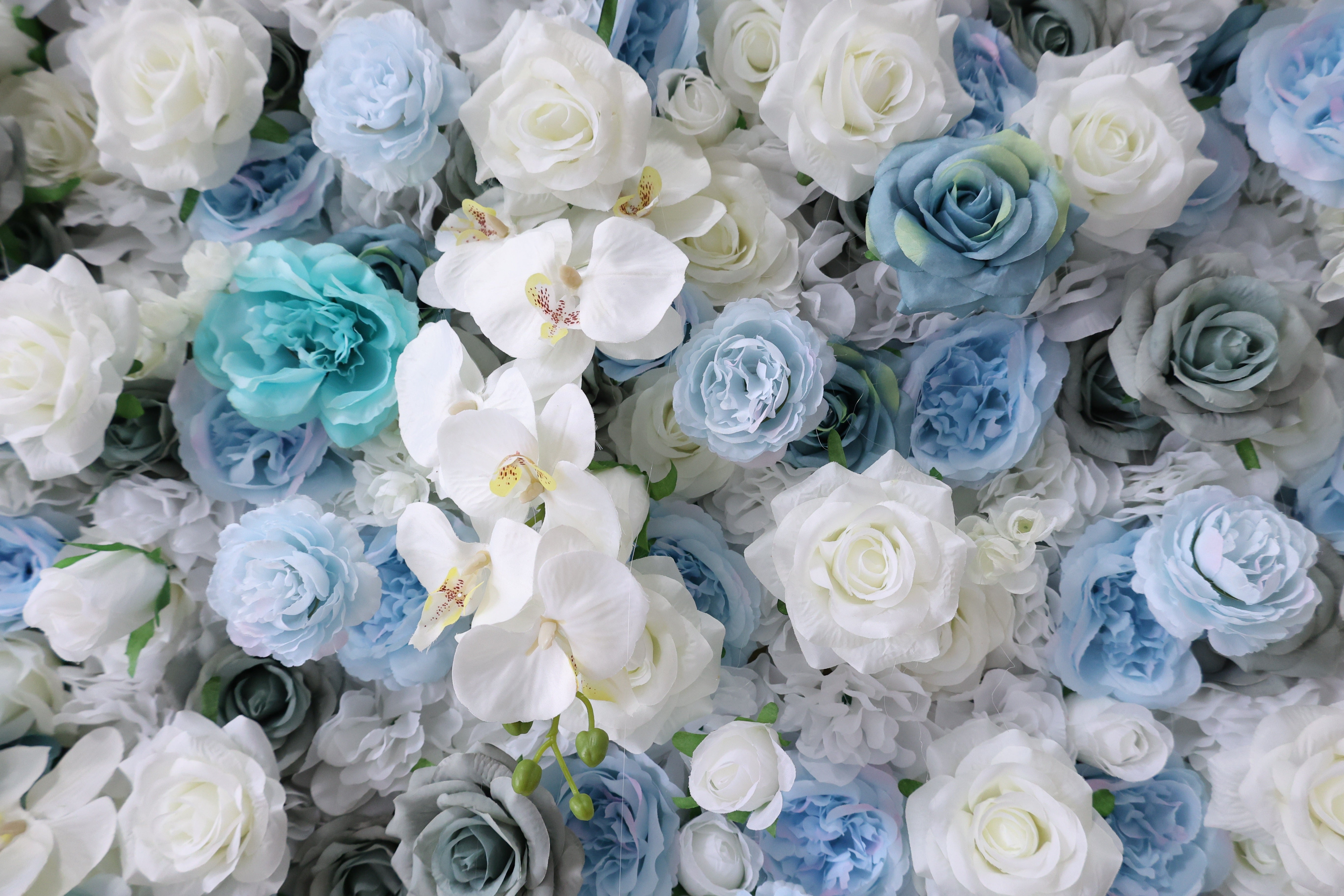 Valar Flower Roll Up Stoff, künstliches, leuchtend grünes Gras, Wand, Hochzeitskulisse, florale Partydekoration, Eventfotografie-VF-426 