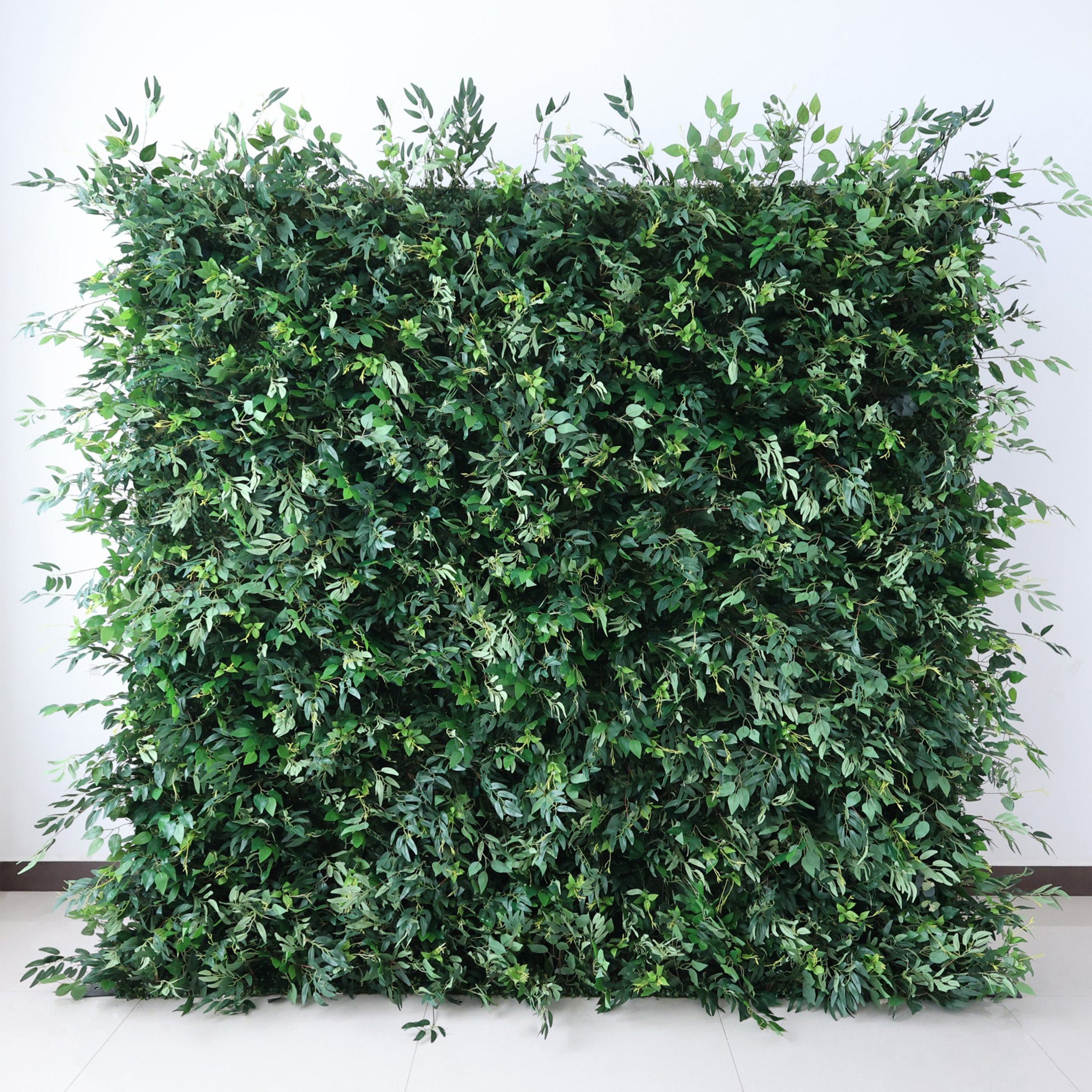 ValarFlower Lush Green Foliage Extravaganza Plant Wall: A Verdant Sanctuary for Nature-Inspired Events -VF-505
