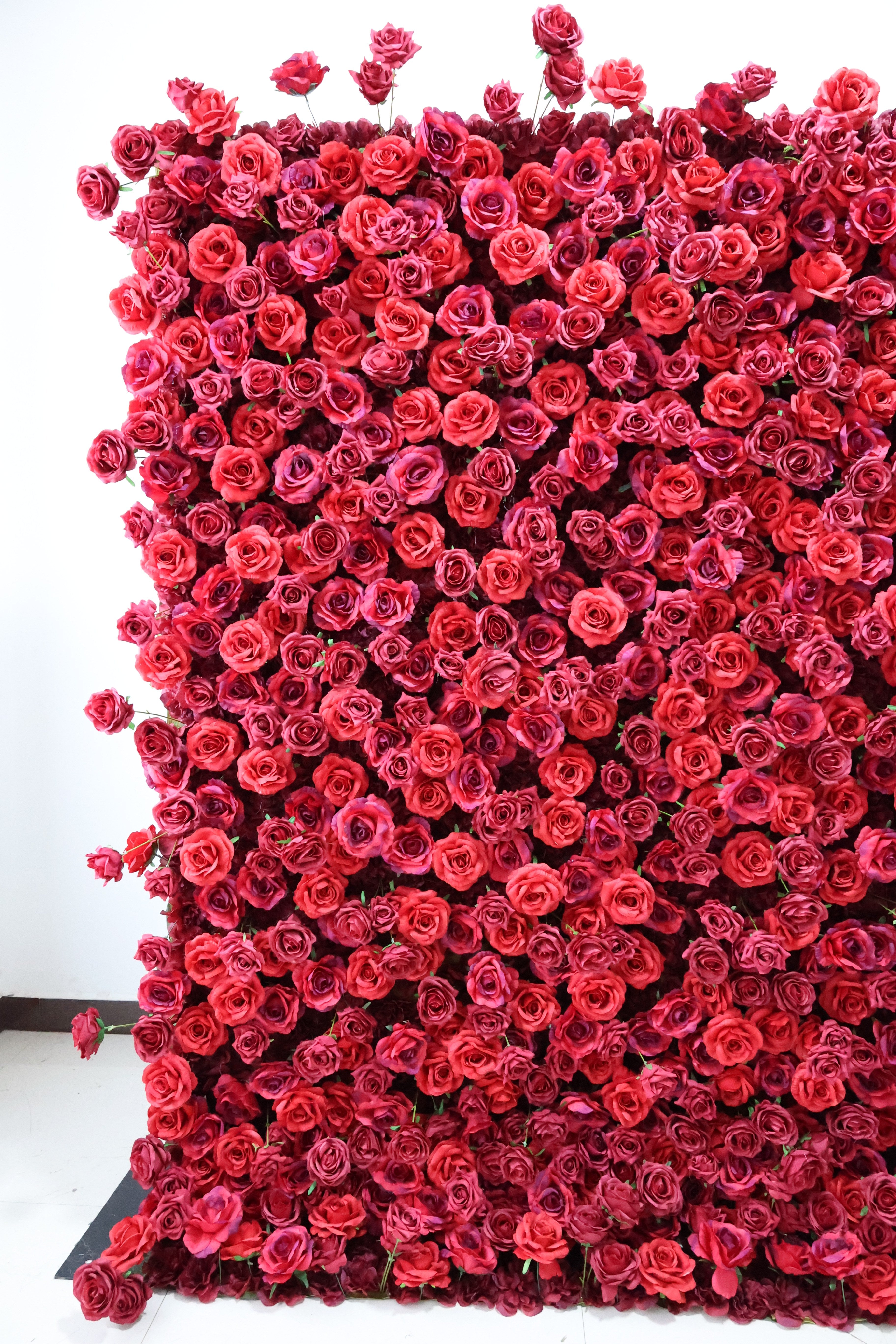 Valar Flower Roll Up Stoff, künstliches, leuchtend grünes Gras, Wand, Hochzeitskulisse, florale Partydekoration, Eventfotografie-VF-426 