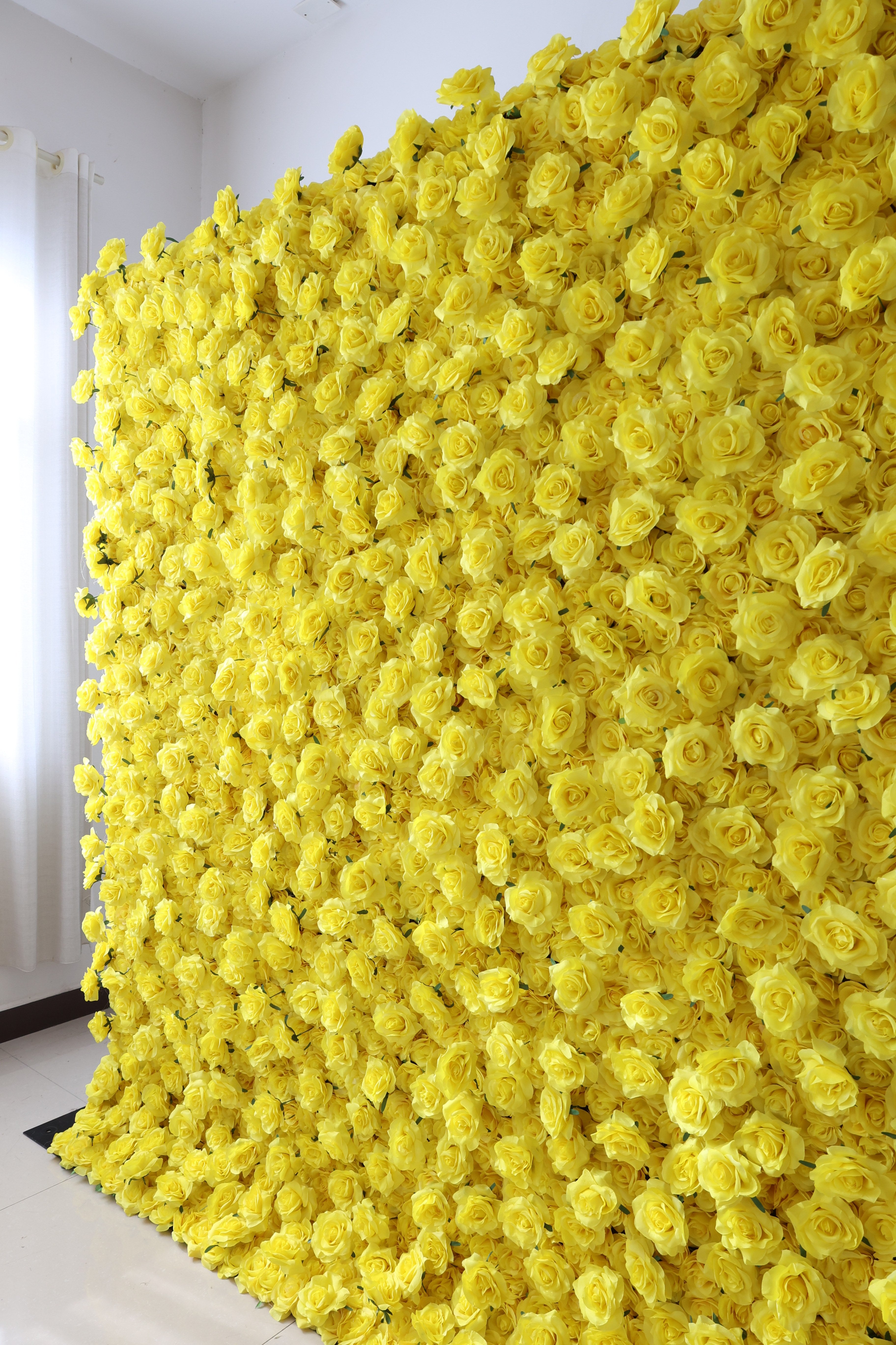 Fleurs Valar retrousser tissu artificiel vif vert herbe mur toile de fond de mariage, décor de fête florale, photographie d'événement-VF-086-3 