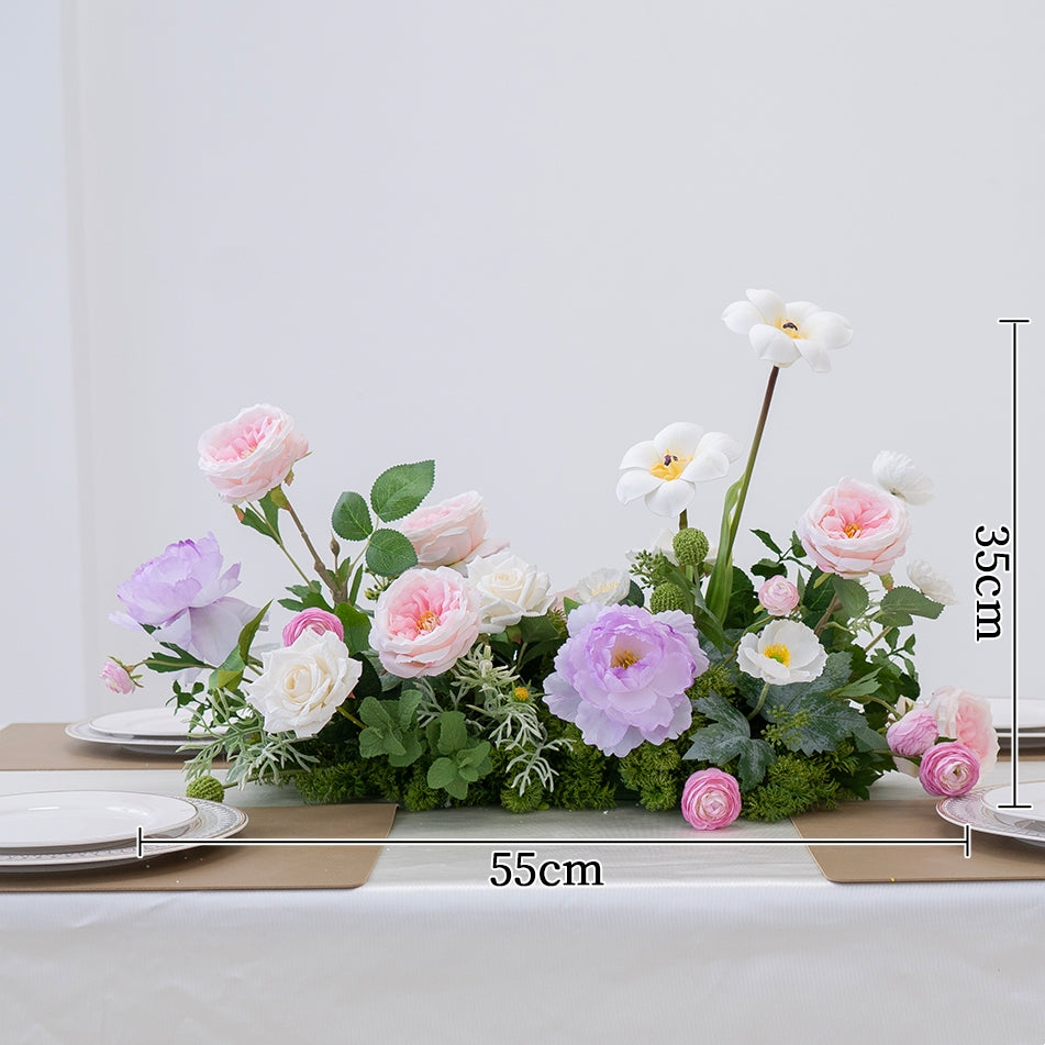Elegante runde Tischdekorationen – Künstliche Blumenarrangements für Hochzeitsempfänge, Bankette oder Eventdekorationen TF-111