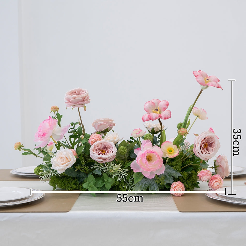 Elegante runde Tischdekorationen – Künstliche Blumenarrangements für Hochzeitsempfänge, Bankette oder Eventdekorationen TF-111