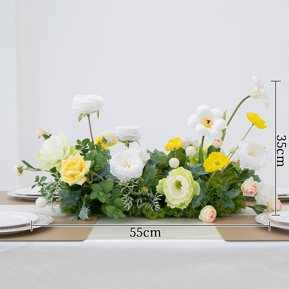 Elegante runde Tischdekorationen – Künstliche Blumenarrangements für Hochzeitsempfänge, Bankette oder Eventdekorationen TF-111