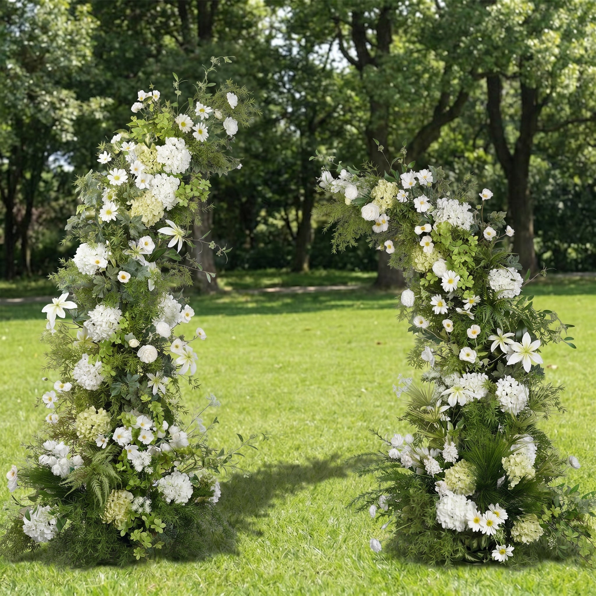 Arco de Cuerno Rosa Romántico Valar, Fondo Floral Artificial, Decoración para Propuestas y Ceremonias de Boda, Prop Elegante para Fotografía de Eventos VA-341