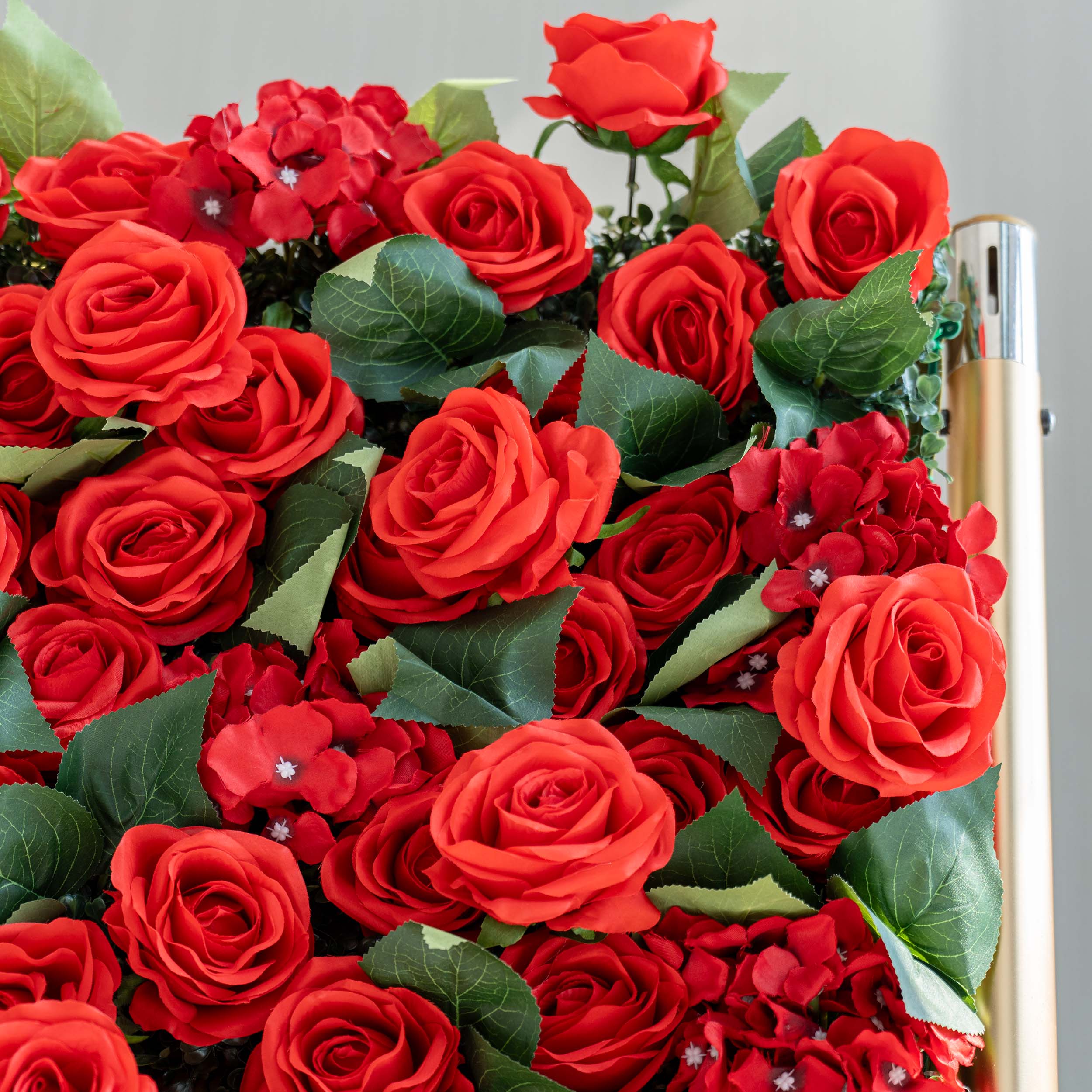 Valar Flowers Roll Up Fabric Artificial Flower Wall Wedding Backdrop, Floral Party Decor, Event Photography-VF-105