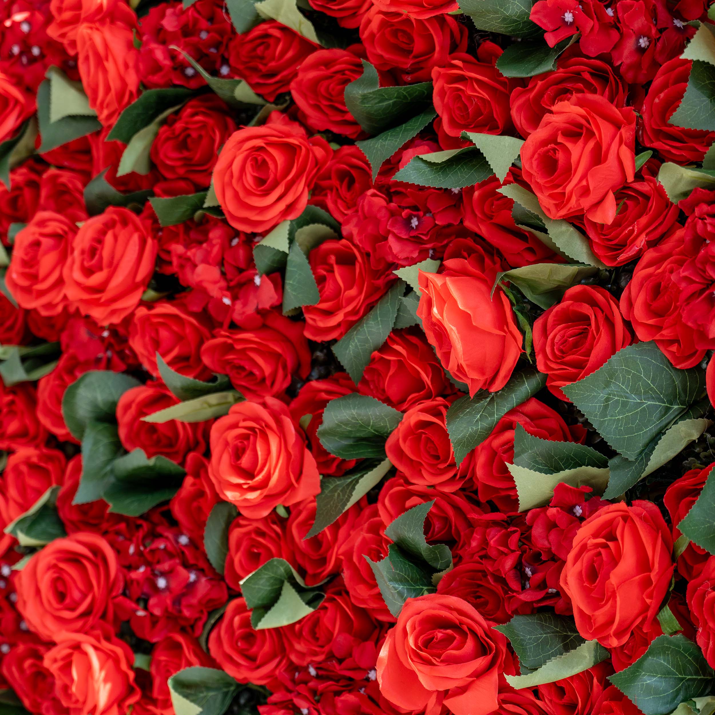 Valar Flowers Roll Up Fabric Artificial Flower Wall Wedding Backdrop, Floral Party Decor, Event Photography-VF-105