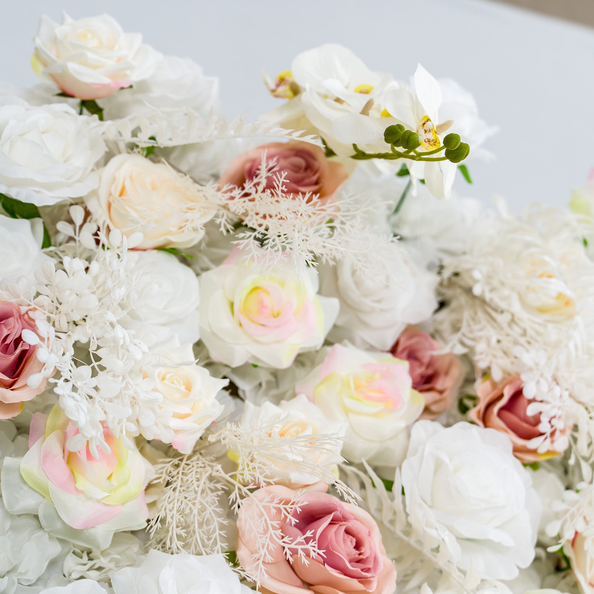 ValarFlower 3D Roll Up Artificial Flower Wall Backdrop For Wedding and Event Decoration VF-534