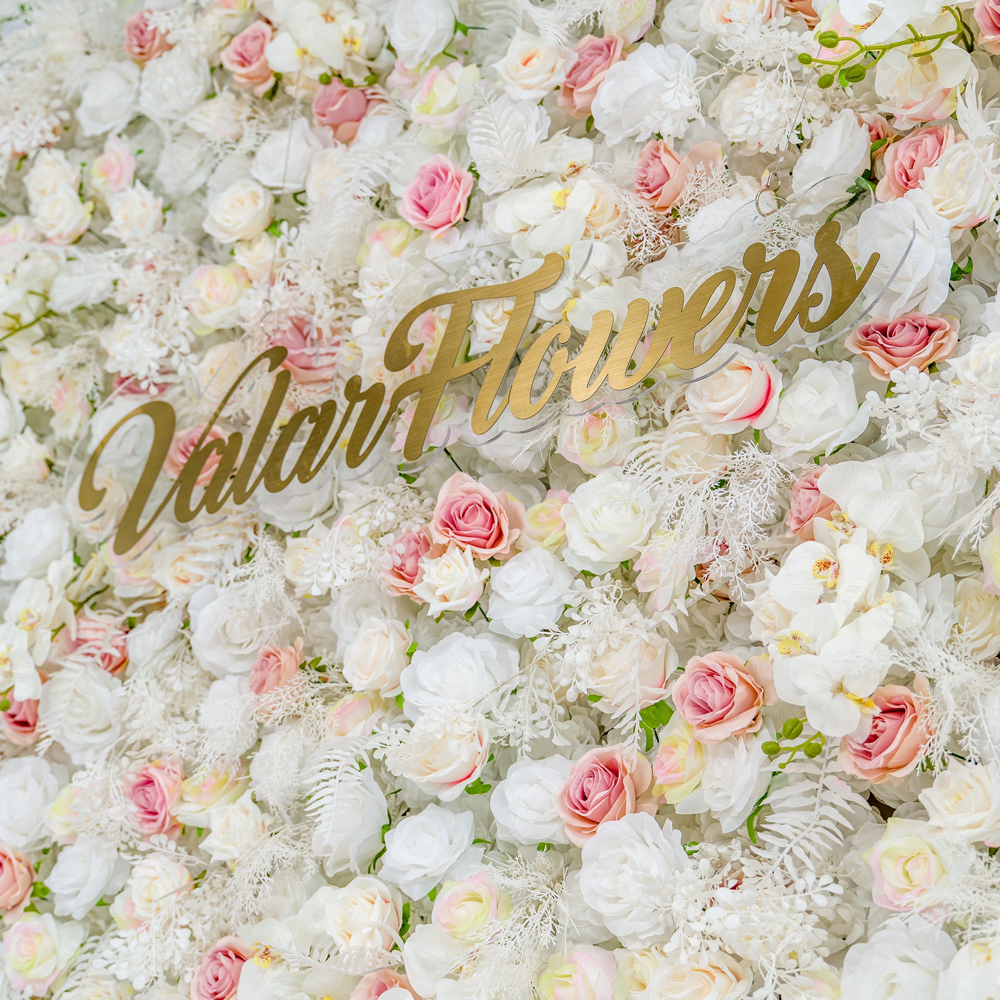 ValarFlower 3D Roll Up Artificial Flower Wall Backdrop For Wedding and Event Decoration VF-534