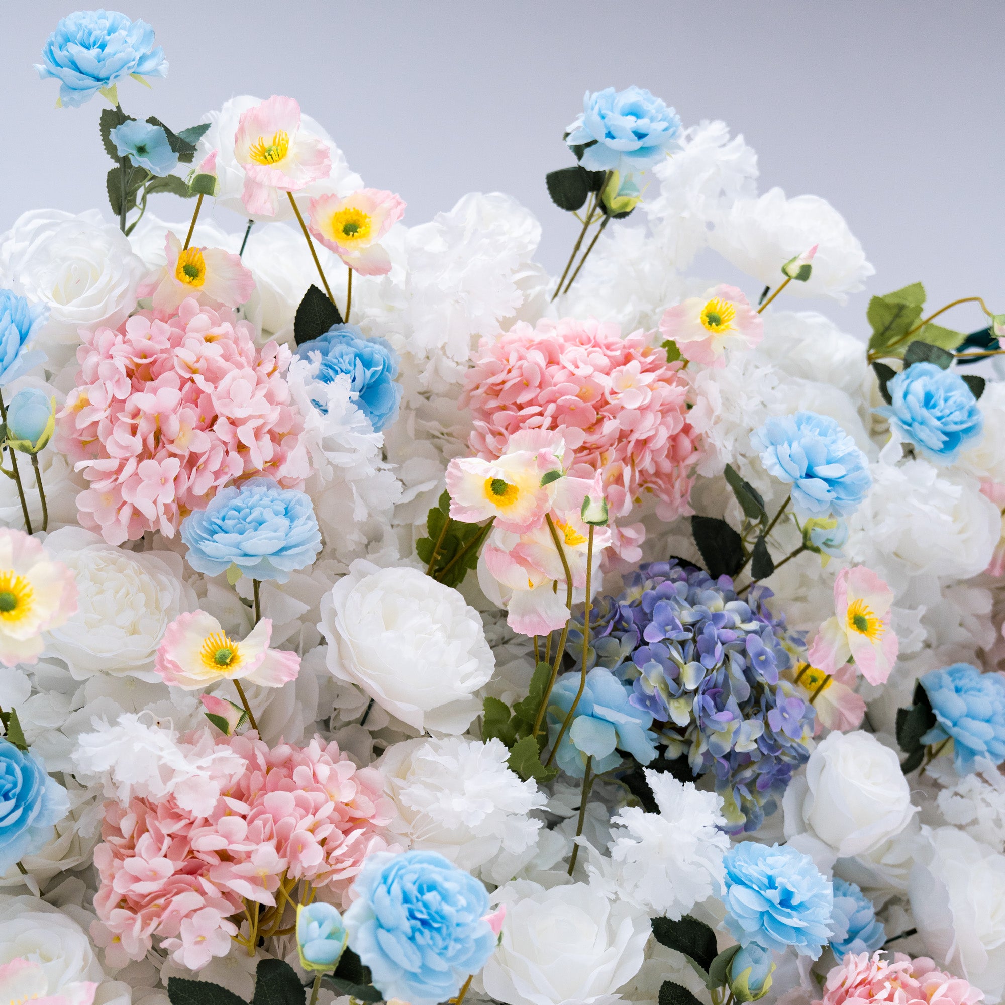 Neuerscheinung: Bezaubernder violettfarbener Kunstblumen-Hintergrund für unvergessliche Events – VF-810