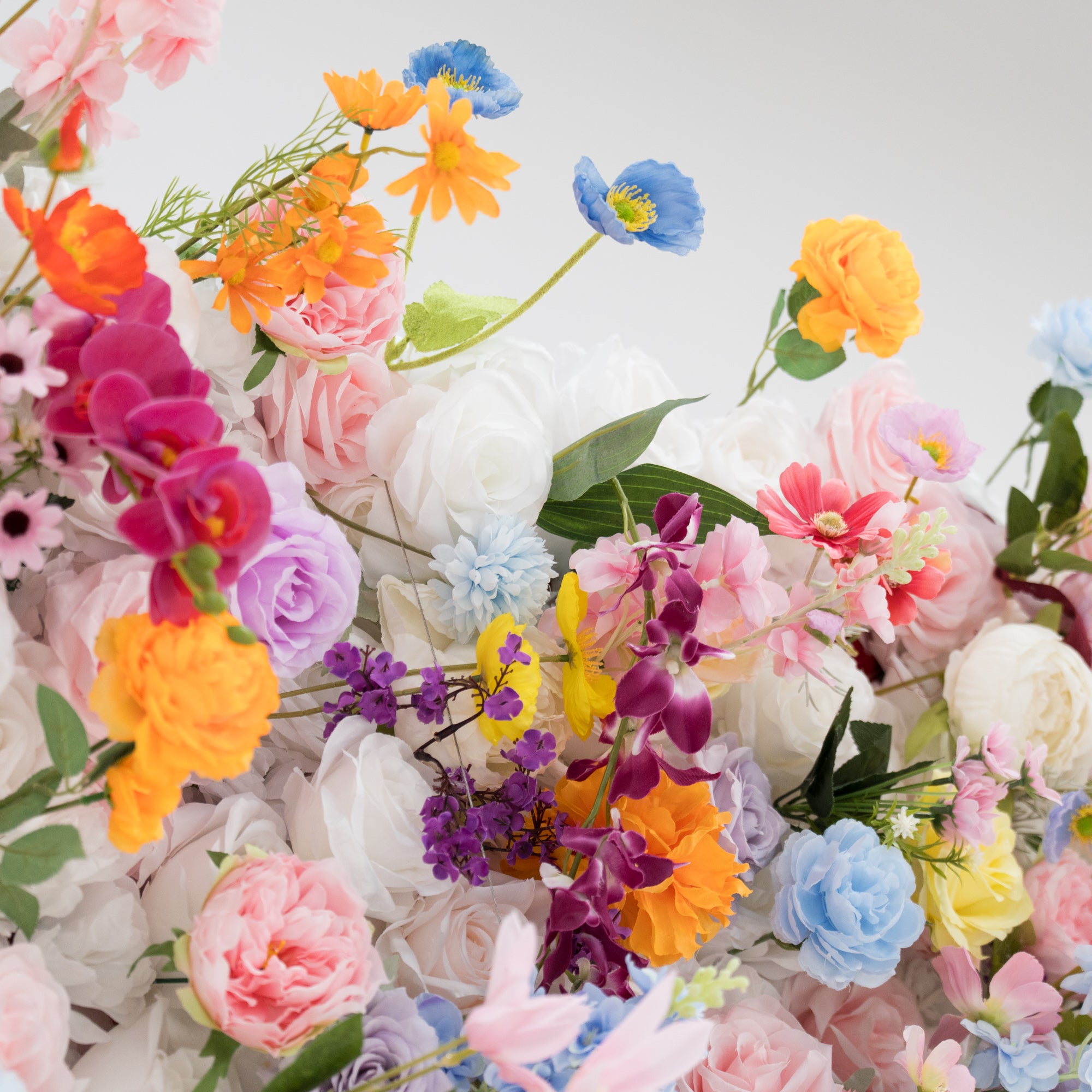 Neuerscheinung: Bezaubernder violettfarbener Kunstblumen-Hintergrund für unvergessliche Events – VF-810