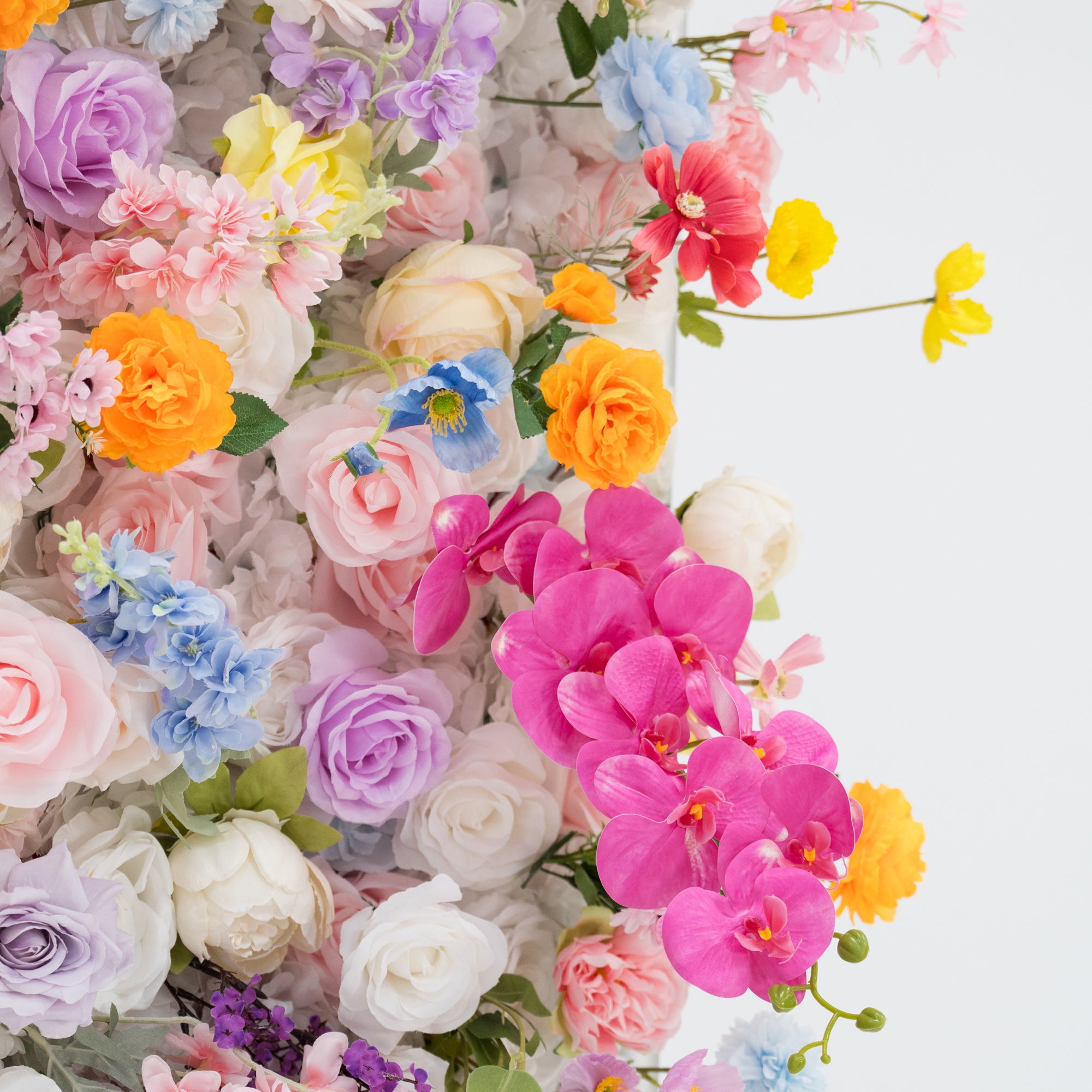 Neuerscheinung: Bezaubernder violettfarbener Kunstblumen-Hintergrund für unvergessliche Events – VF-810