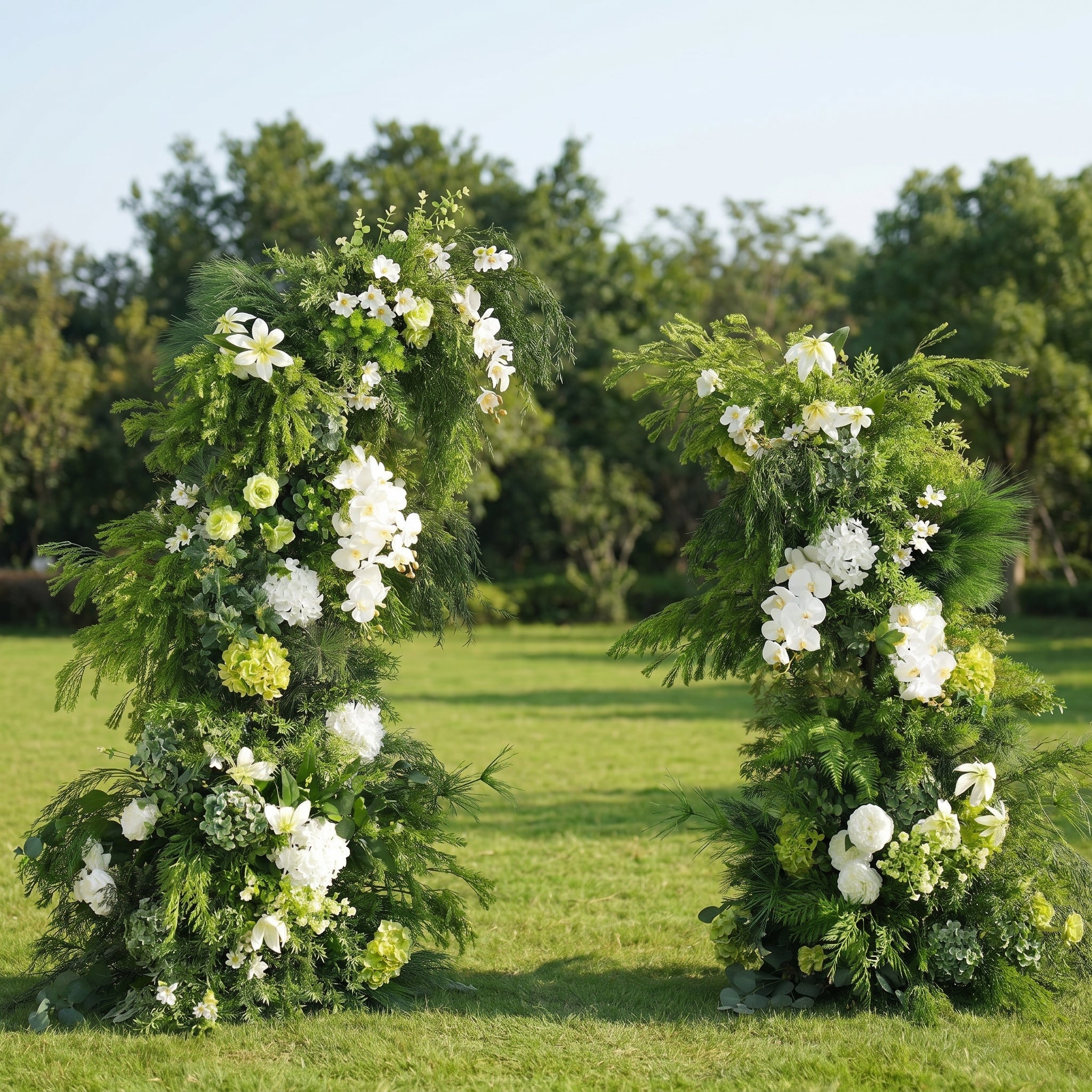 Arco de Cuerno Rosa Romántico Valar, Fondo Floral Artificial, Decoración para Propuestas y Ceremonias de Boda, Prop Elegante para Fotografía de Eventos VA-341