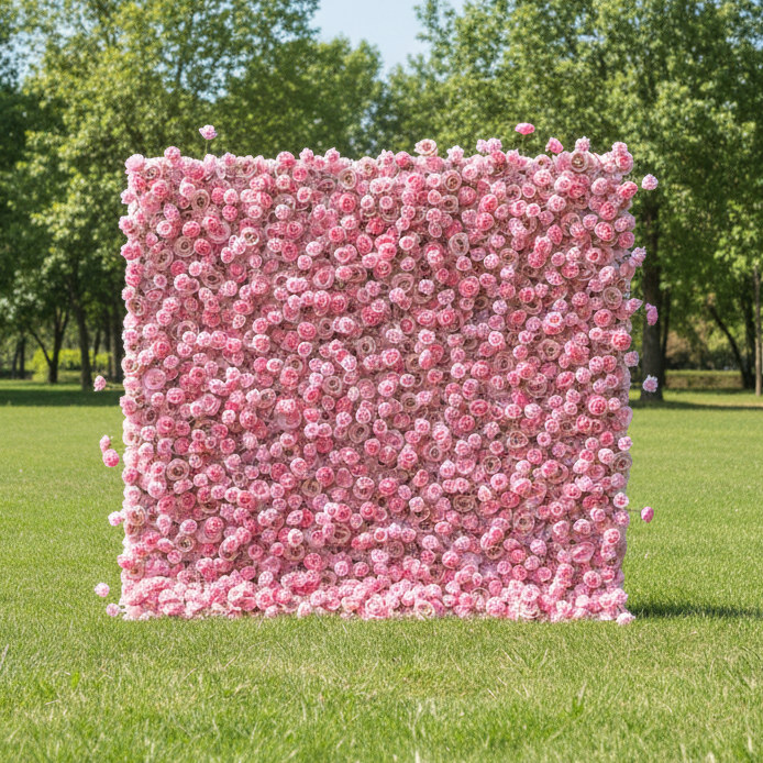 Fleurs Valar enroulables en tissu, mur de fleurs artificielles, toile de fond de mariage, décor de fête florale, photographie d'événement-VF-394 