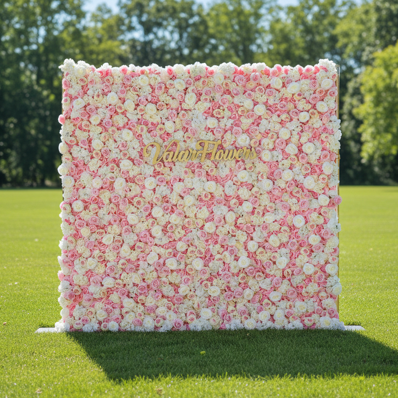 ValarFlower 5D Roll Up Artificial Flower Backdrop For Wedding Decoration VF-817