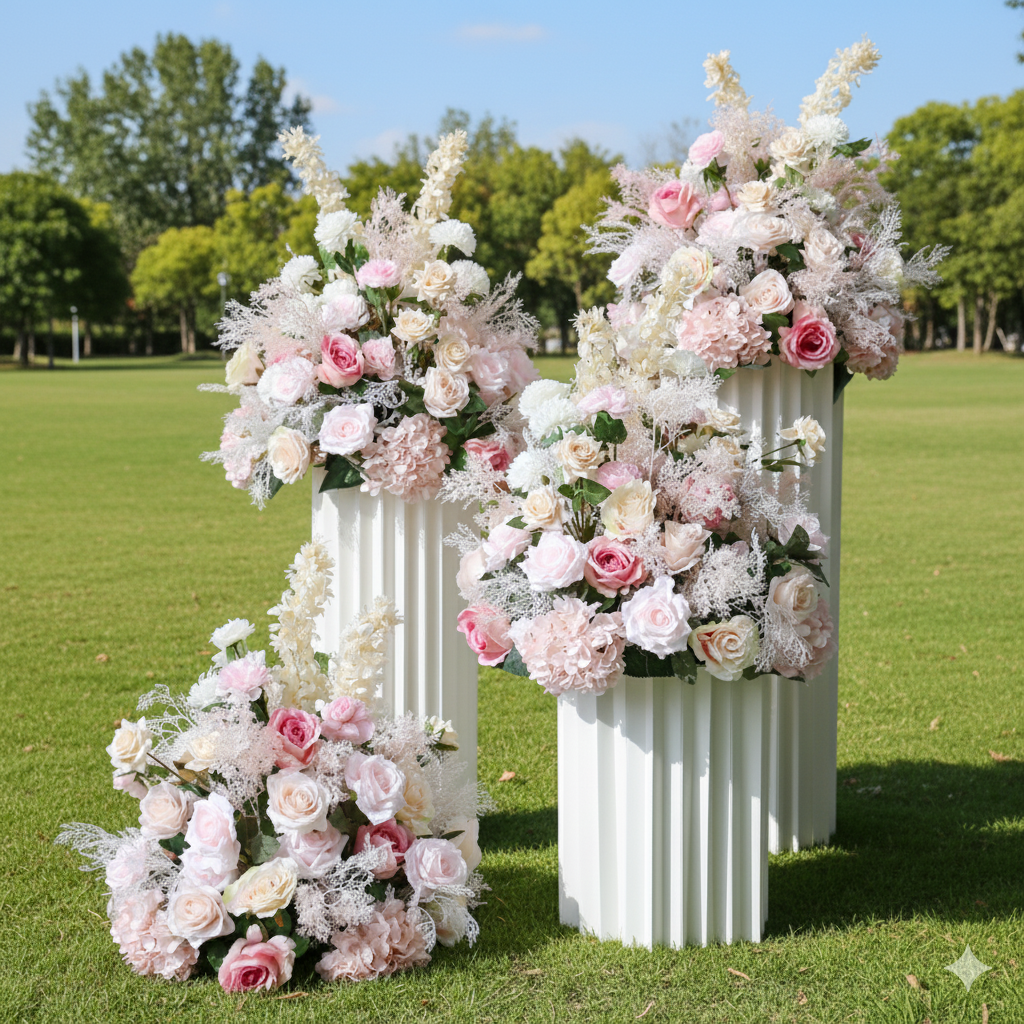 Decoración Floral de Boda Bola de Flores Artificial para Banquete, Ceremonia, Centro de Mesa de Hotel y Arreglo de Pasillo FA-230
