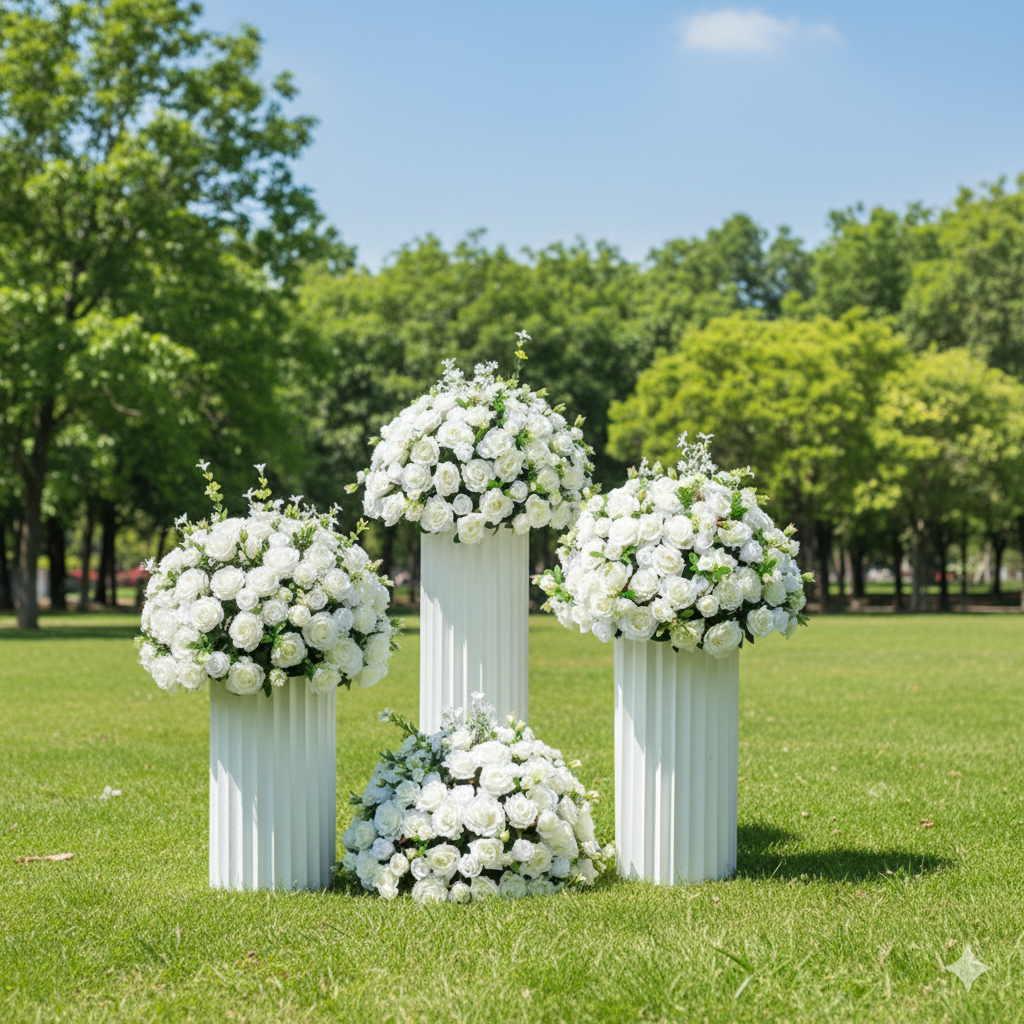 Arreglo Floral Artificial en Bola Decorativa para Bodas, Banquetes, Eventos y Decoraciones de Escenario FA-231