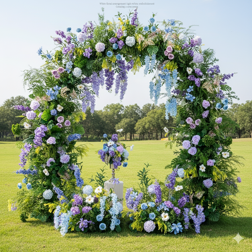 Valar Flower Dreamy Garden Wedding Decorative Floral Arch Set VA-383