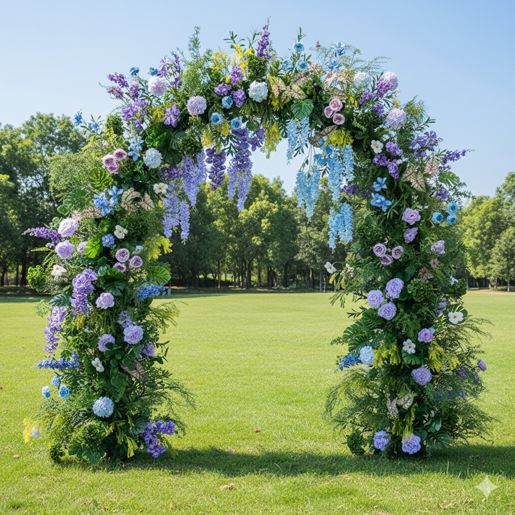 Valar Flower Dreamy Garden Wedding Decorative Floral Arch Set VA-383