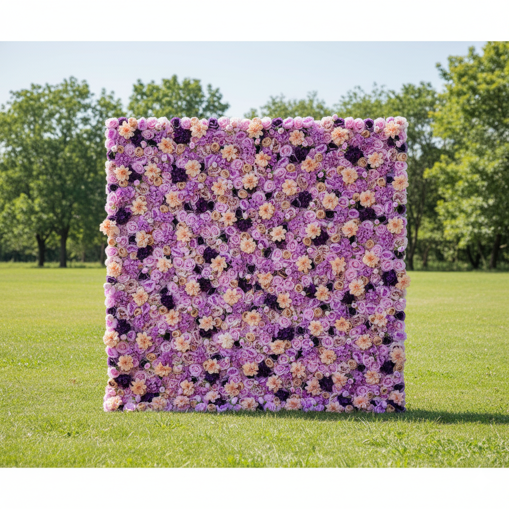 Valar Flowers Lavender Dreamscape: A Lush Symphony of Violet & Peach Blooms – Ultimate Elegance in Floral Artistry-VF-206