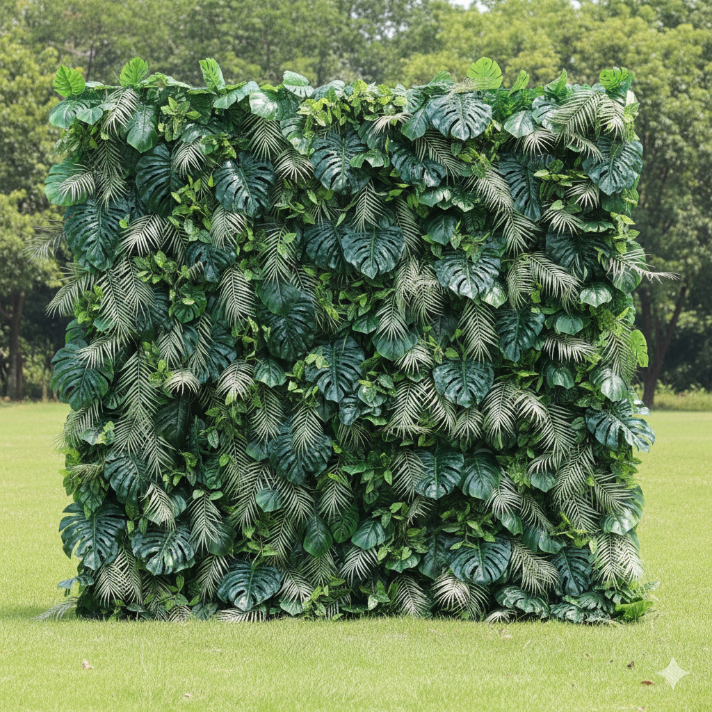 Valar Flowers Presents: Tropical Eden – An Exquisite Artificial Fabric Green Wall-VF-213