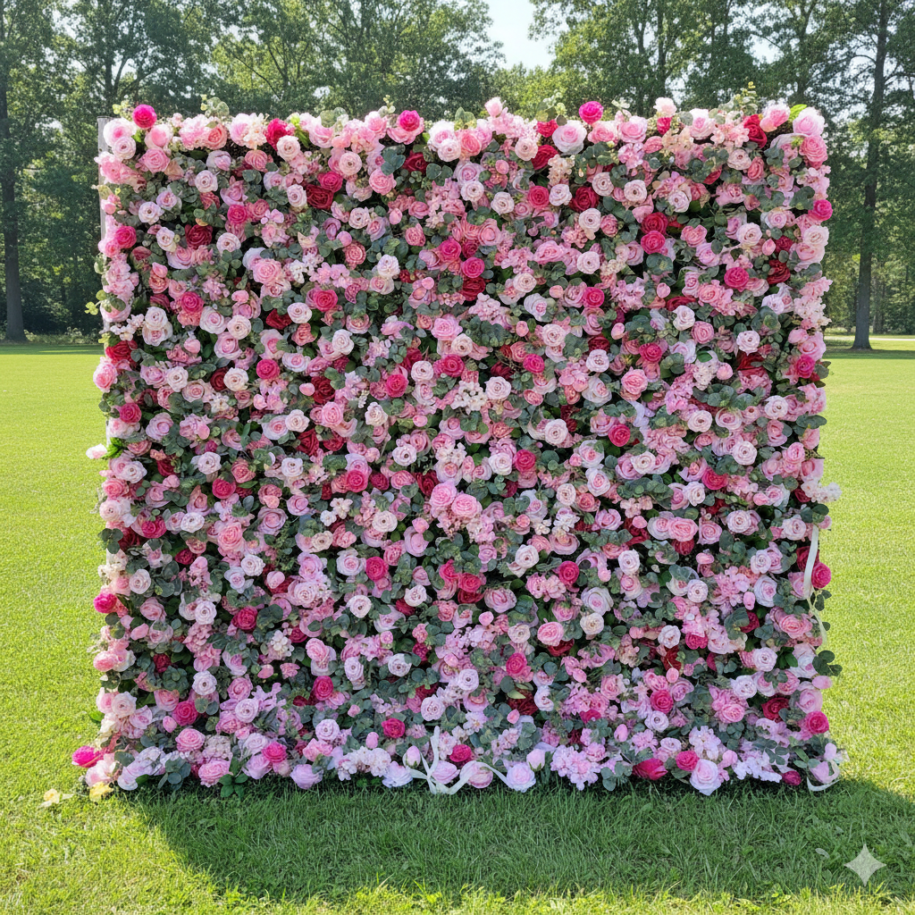 Valar Flower Blooming Bliss Artificial Fabric Flower Wall  Display for Weddings, Events, and Home Décor VF-214