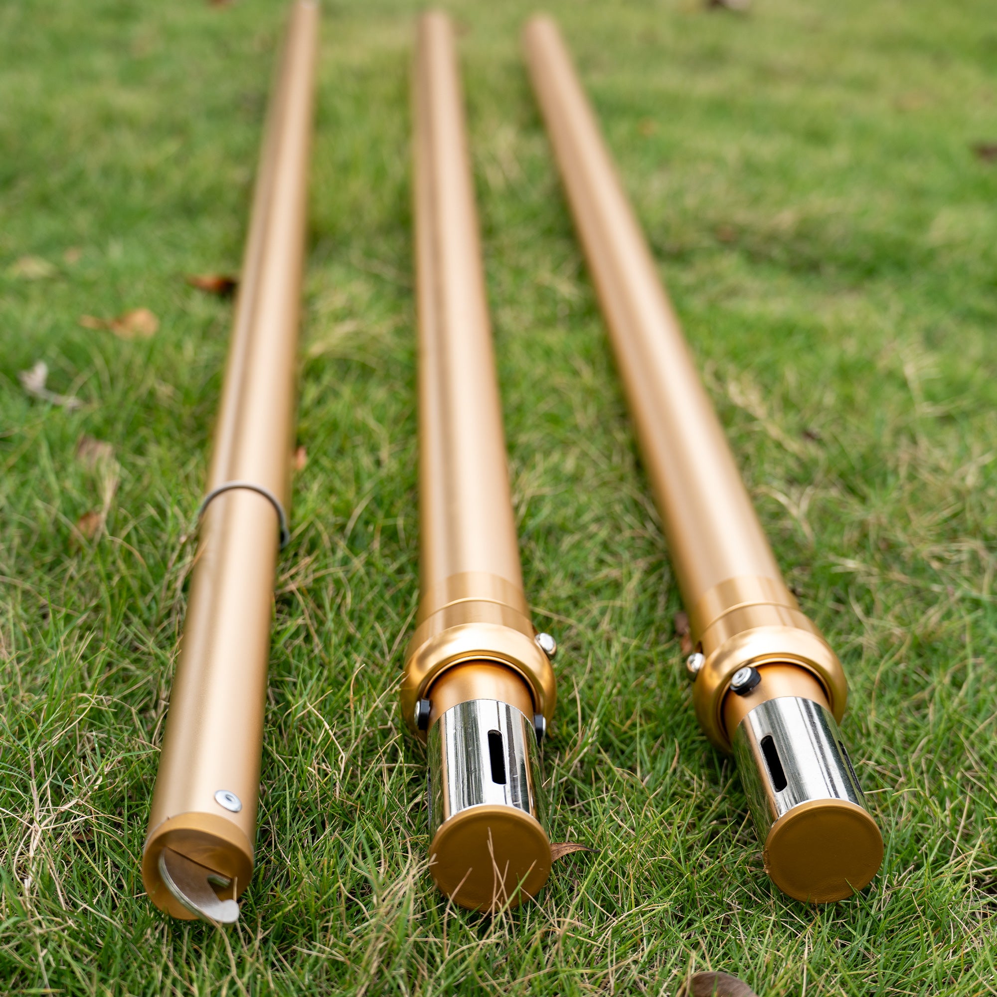 Golden Color 6ft-10ft Adjustable Aluminum Pipe and Drape Stand Backdrop – Perfect for Fabric Flower Walls, Wedding Backdrops, Event Decorations-3