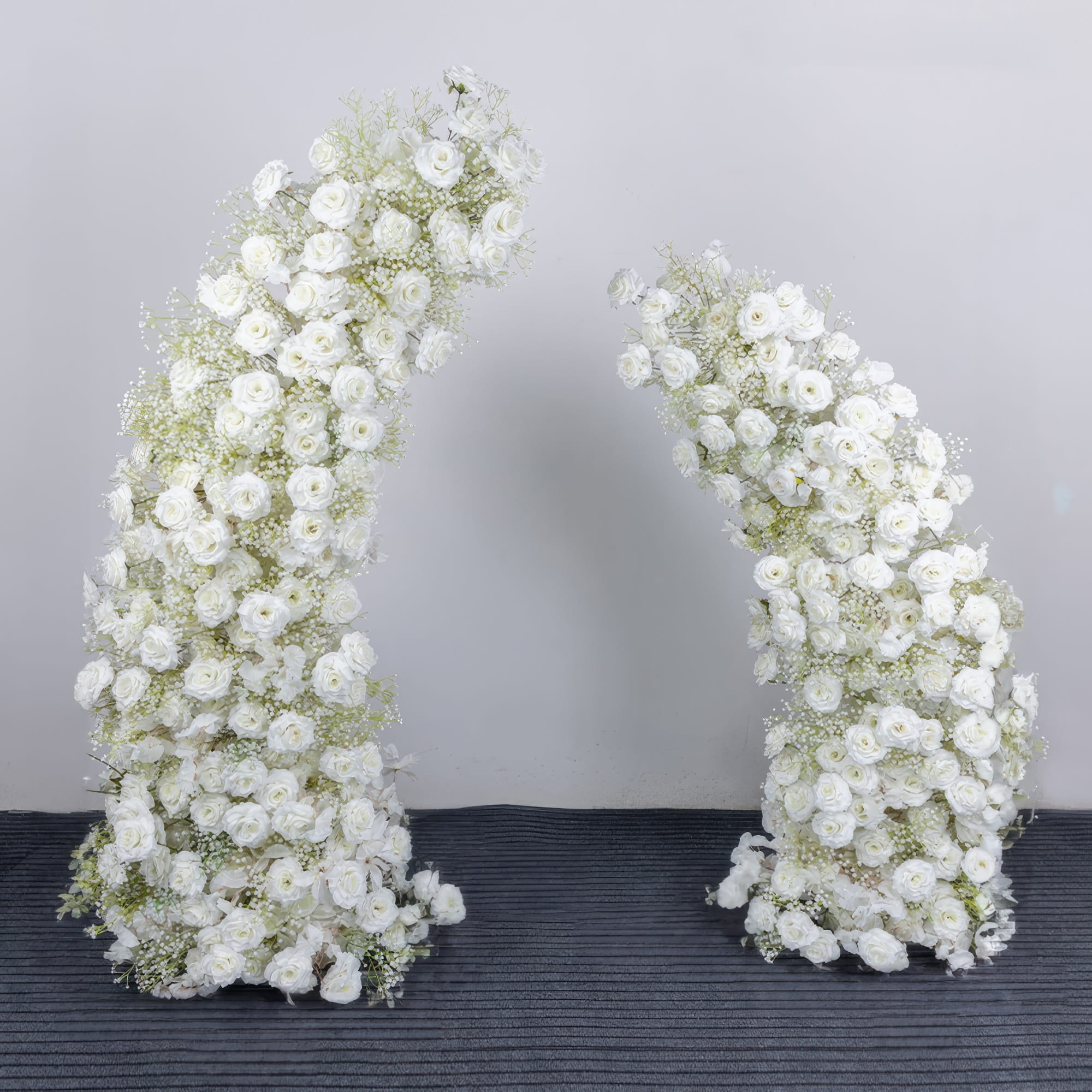 Blue Moon Floral Archway Series - Light Blue and Dark Blue Artificial Flower Archways for Elegant Weddings & Celebrations