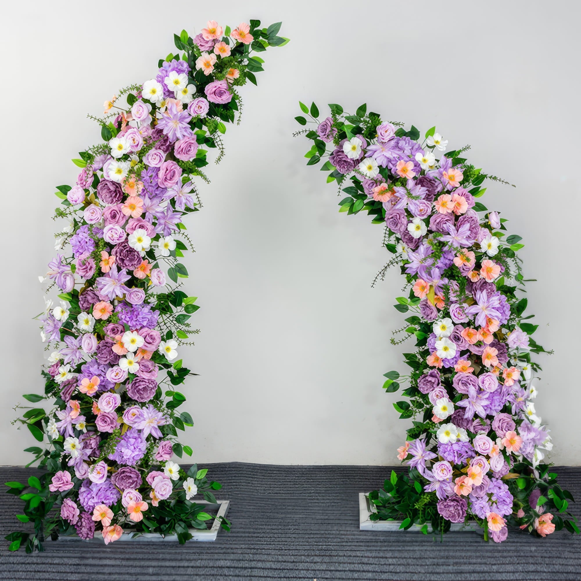 Blue Moon Floral Archway Series - Light Blue and Dark Blue Artificial Flower Archways for Elegant Weddings & Celebrations