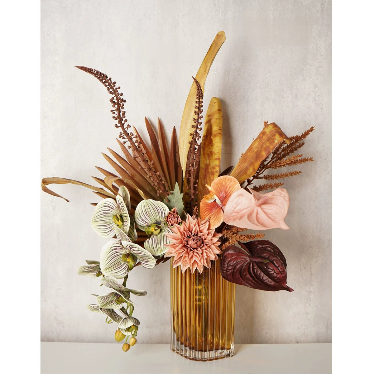 ValarFlower Wabi Sabi Artificial Flower Arrangement, Luxury Autumn Floral Decor for Living Room and Event Styling VB-278