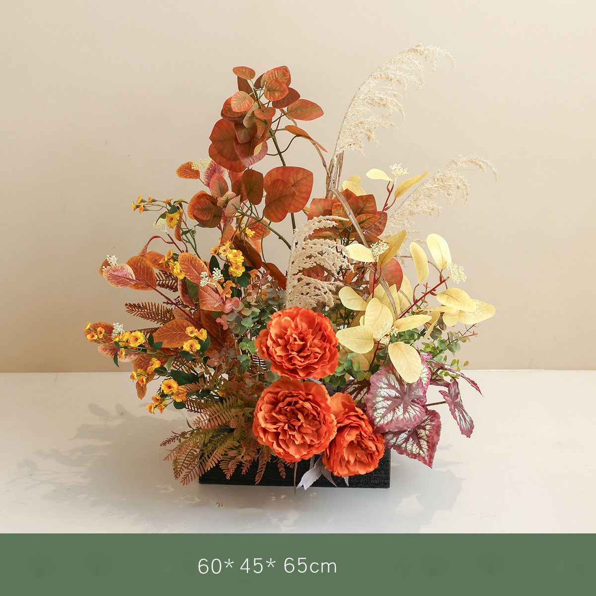 Fall Theme Floor Floral Arrangement | Rustic Faux Flowers for Wedding Reception and Event Décor FA-102