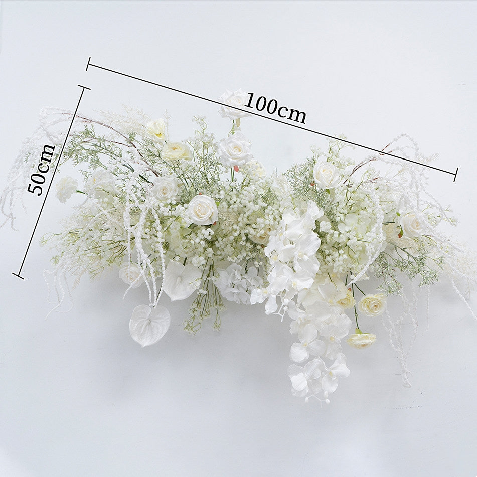 Valar Flower Luxury White Garden Wedding Set with Floor Floral Arrangements FA-321