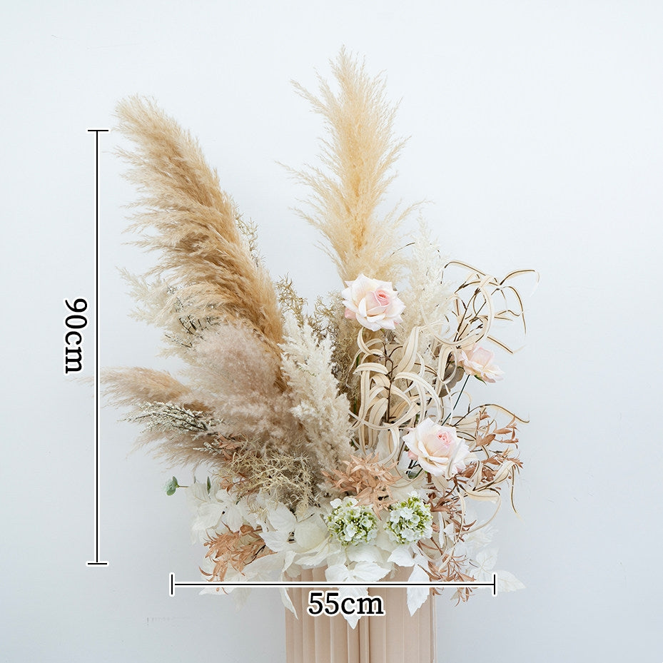 ValarFlower Pampas Grass Wedding Decor Set – Artificial Boho Floral Arrangements for Ceremony, Party & Event Backdrop FA-324