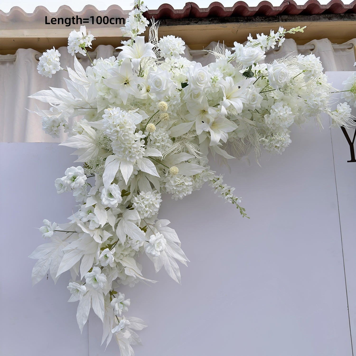 Configuración de flores artificiales inspiradas en la primavera – Conjunto de flores artificiales azules y amarillas para eventos FA-264