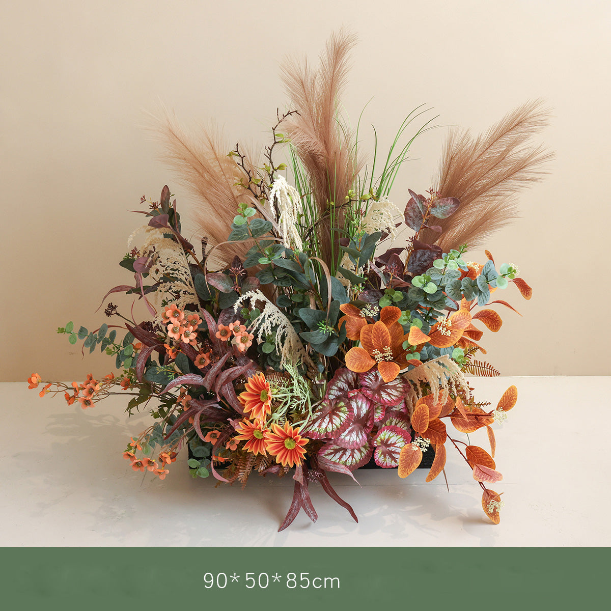 Fall Theme Floor Floral Arrangement | Rustic Faux Flowers for Wedding Reception and Event Décor FA-102