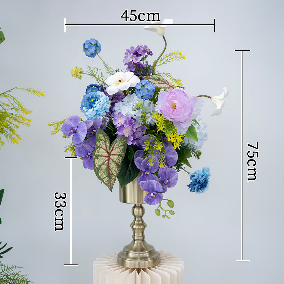 Eleganter Blumenbogen in Mondform für die Hochzeitszeremonie – Künstlicher Blumenbogen für Hochzeiten, Veranstaltungen und besondere Anlässe