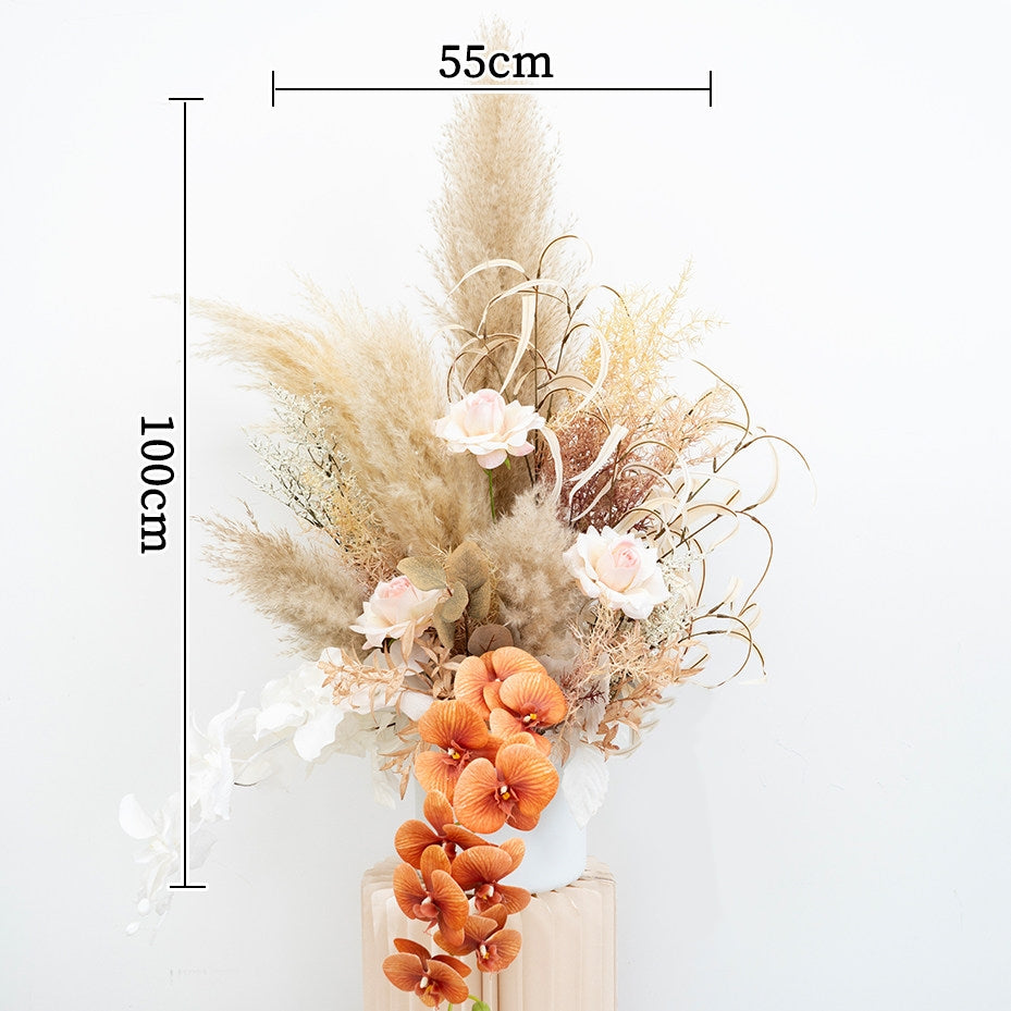 ValarFlower Pampas Grass Wedding Decor Set – Artificial Boho Floral Arrangements for Ceremony, Party & Event Backdrop FA-324