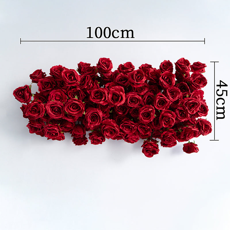 Red Rose Wedding Backdrop, Floral Arrangement Display, Event Decor and Reception Decoration FA-226