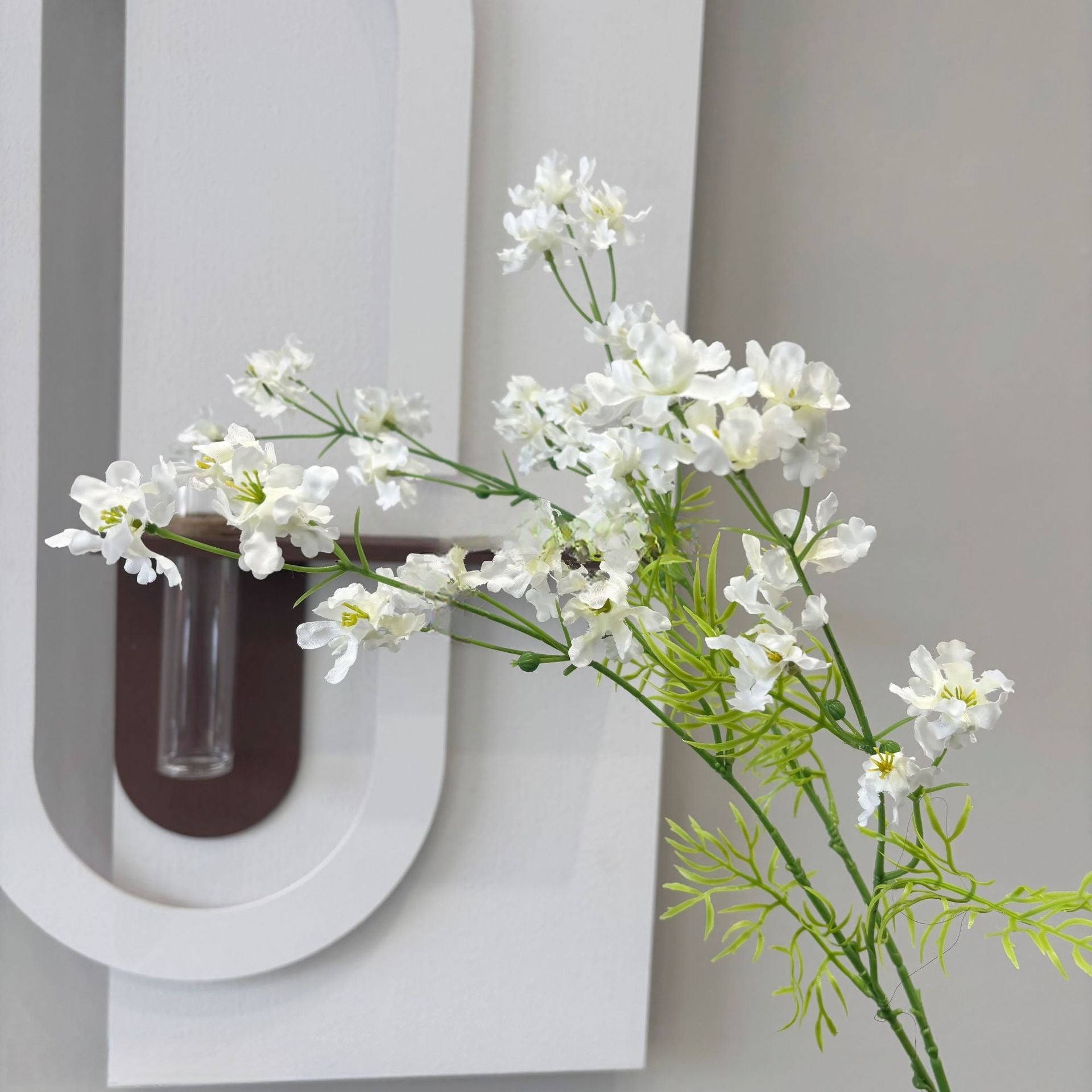 Schwarz-rosa Kunstblumen-Set – Moderne Geburtstagsparty-Hintergrunddekoration mit Kunstblumenarrangement FA-255
