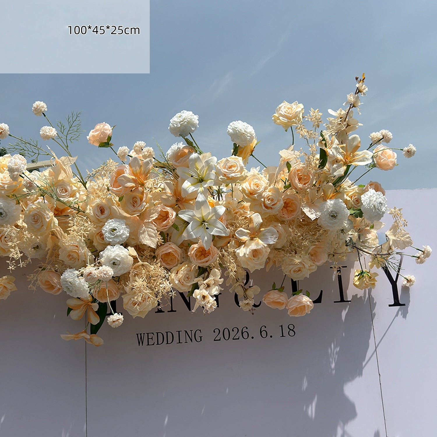 Frühlingsinspiriertes Kunstblumen-Set – Blaues und gelbes Kunstblumen-Set für Veranstaltungen FA-264