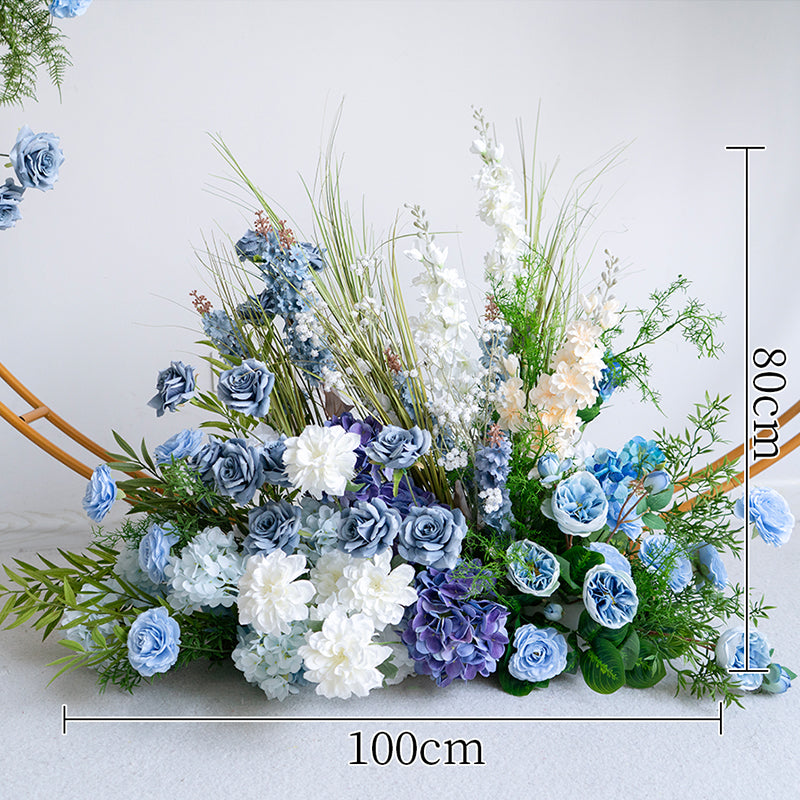 Eleganter Blumenbogen in Mondform für die Hochzeitszeremonie – Künstlicher Blumenbogen für Hochzeiten, Veranstaltungen und besondere Anlässe