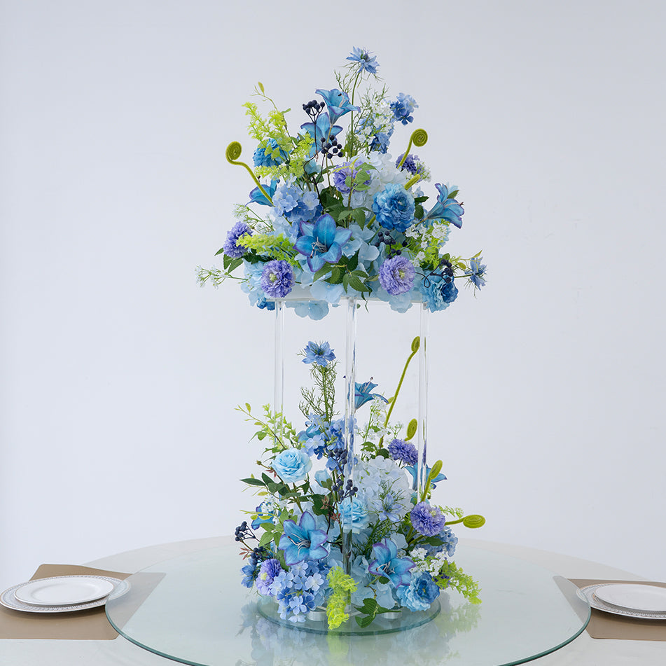 Valar Flower legant Artificial Tall Table Flowers on Clear Acrylic Stand for Event & Reception TF-118